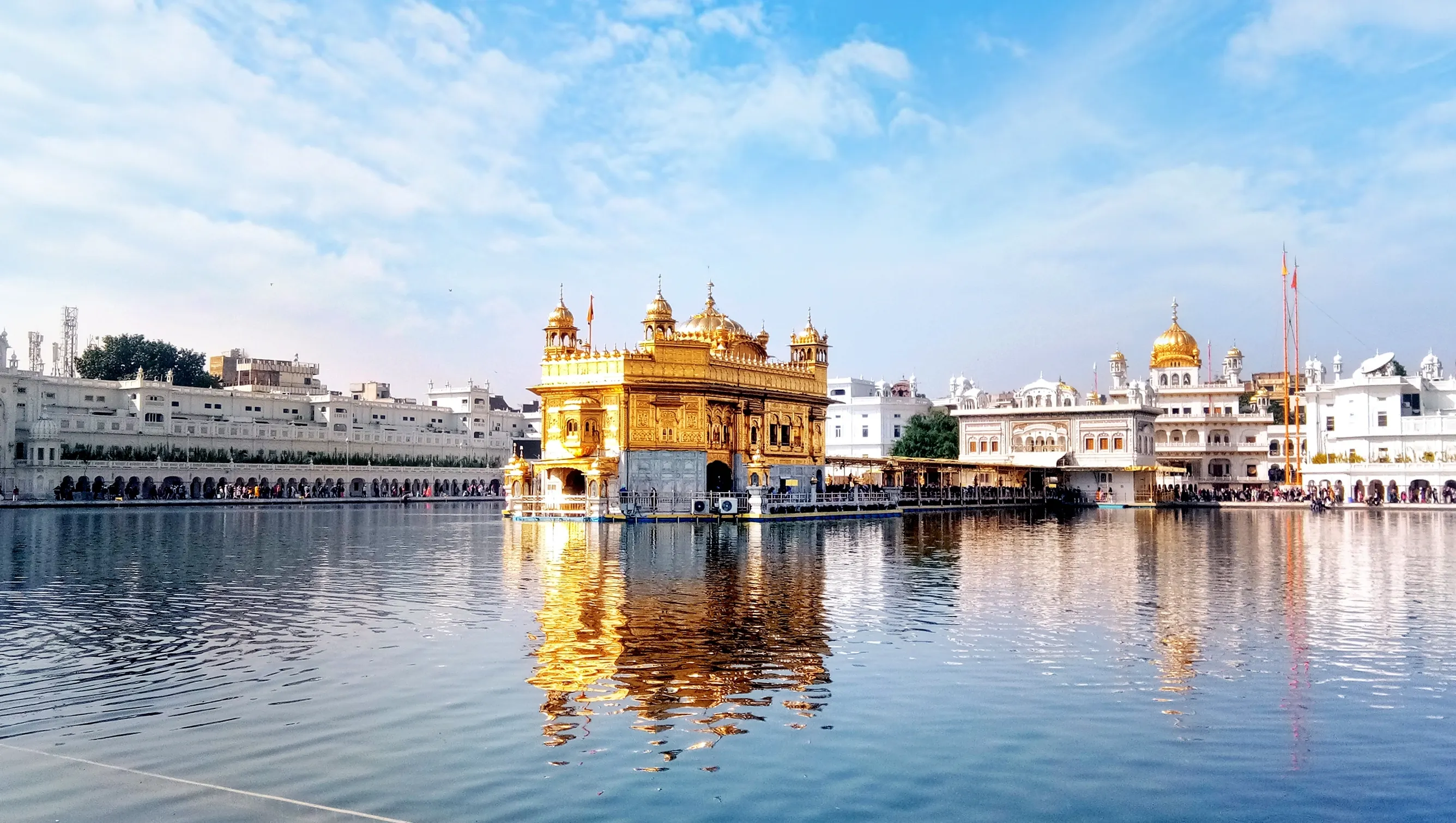 Amritsar, Punjab, India, November 29, 2019, Dukh Bhanjani Beri in Sri Harmandir Sahib, most important pilgrimage site of Sikhism housing Golden Temple, Holly Sarovar and Darbar Sahib