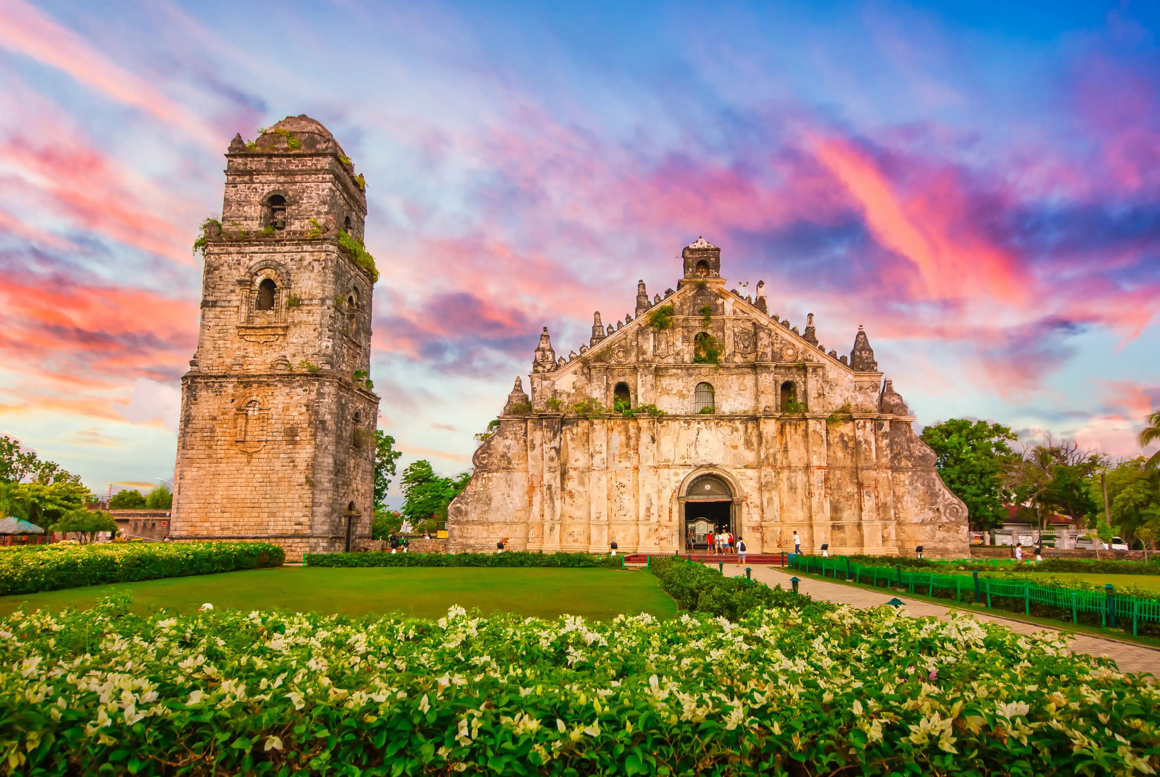 Baroque church of Paoay, Vigan, Ilocos Sur. One of several UNESCO heritage church in the Philippines. Baroque church of Paoay, Vigan, Ilocos Sur. One of several UNESCO heritage church in the Philippines.