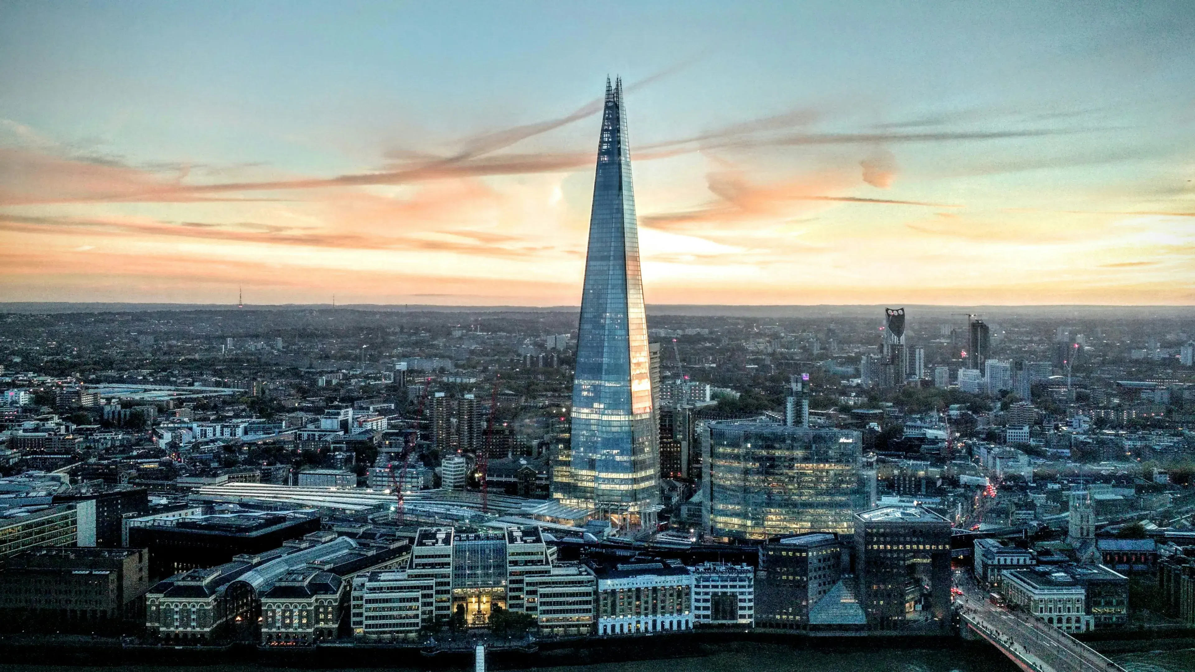 The Shard at sunset The Shard at sunset