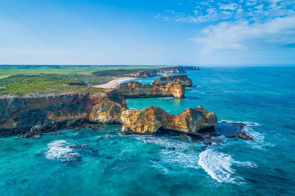 Great Ocean Road coastline near Warrnambool, Australia