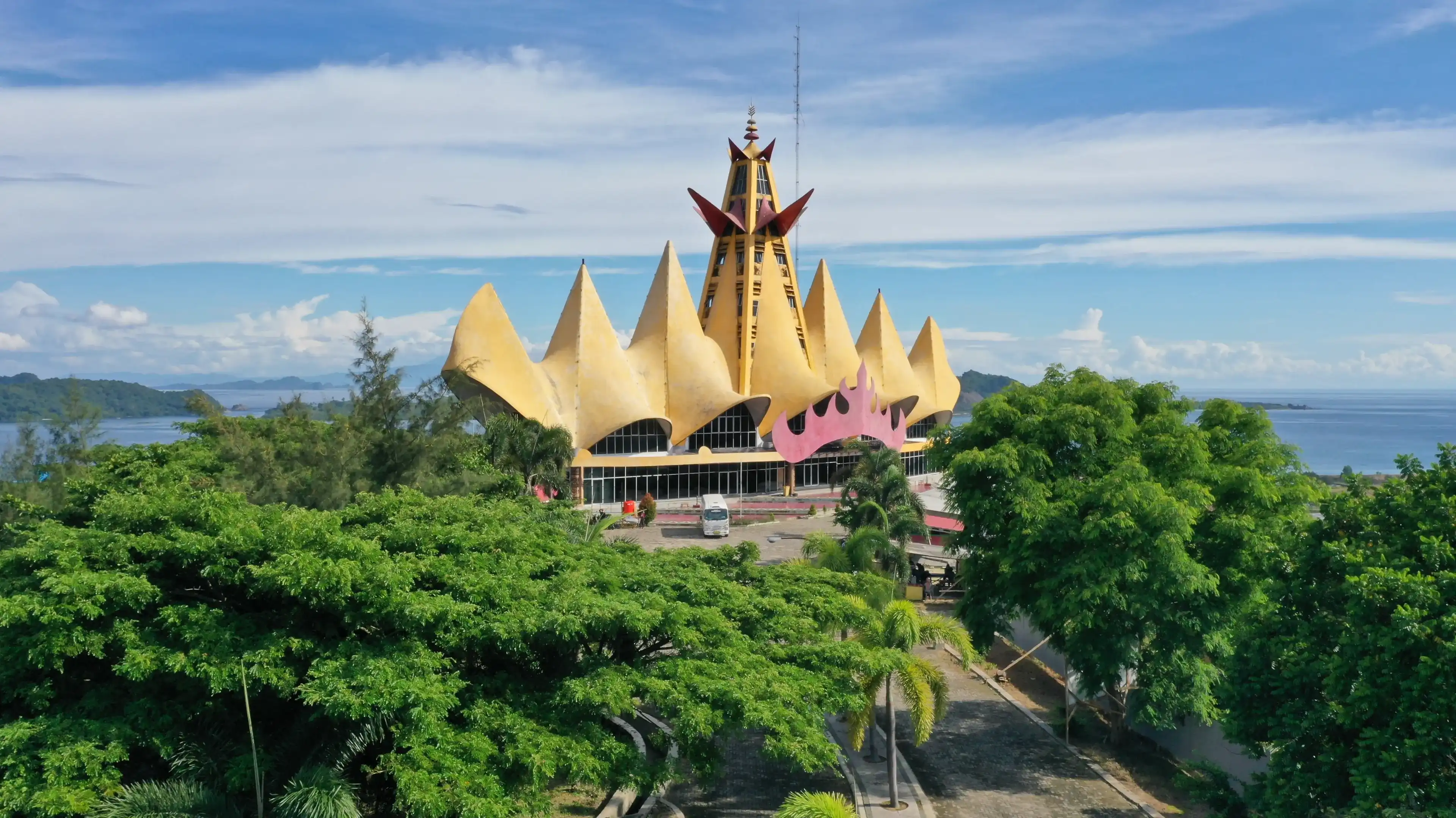 Lampung's landmark is called the siger tower