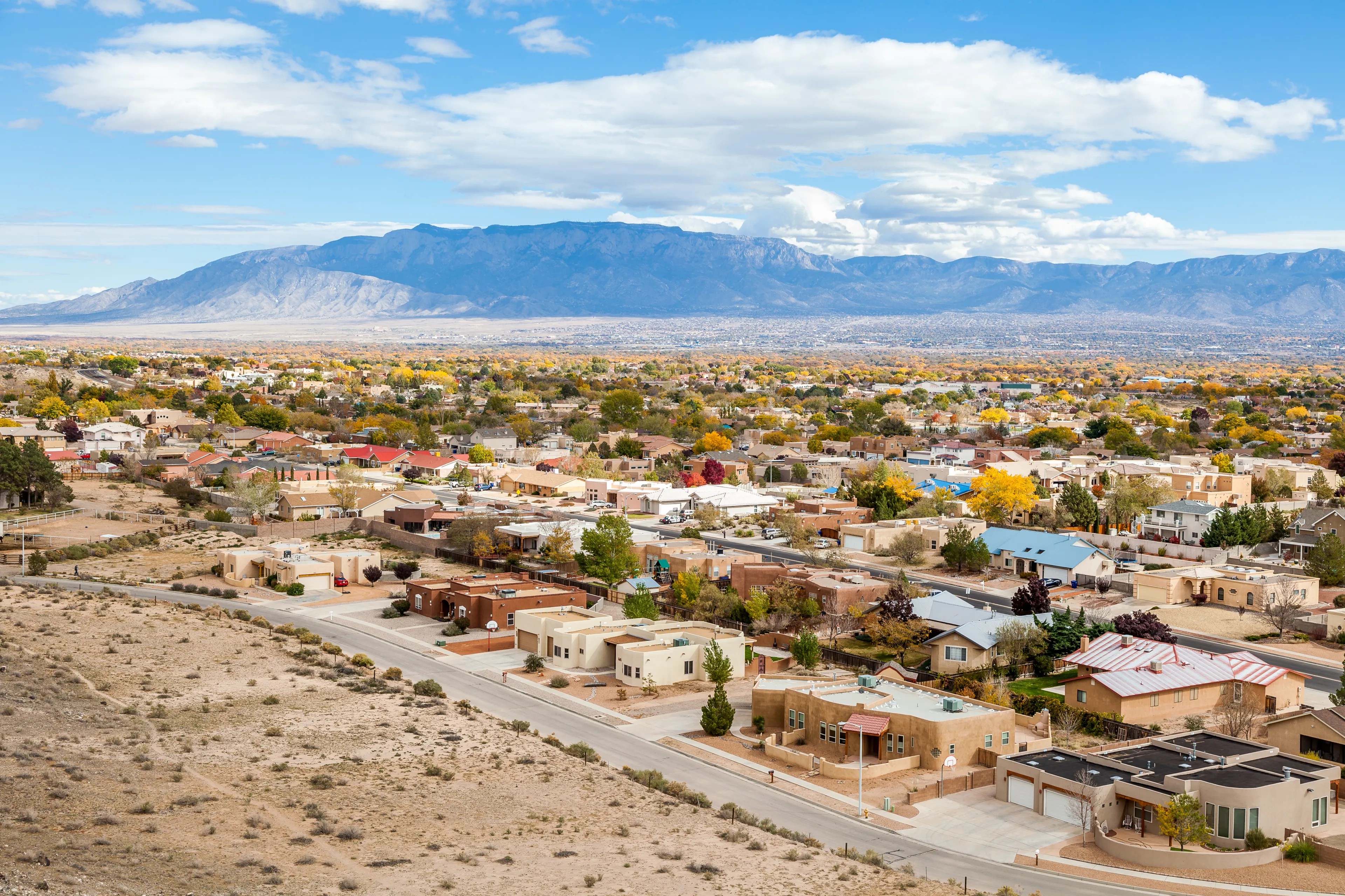 Albuquerque residential suburbs, New Mexico