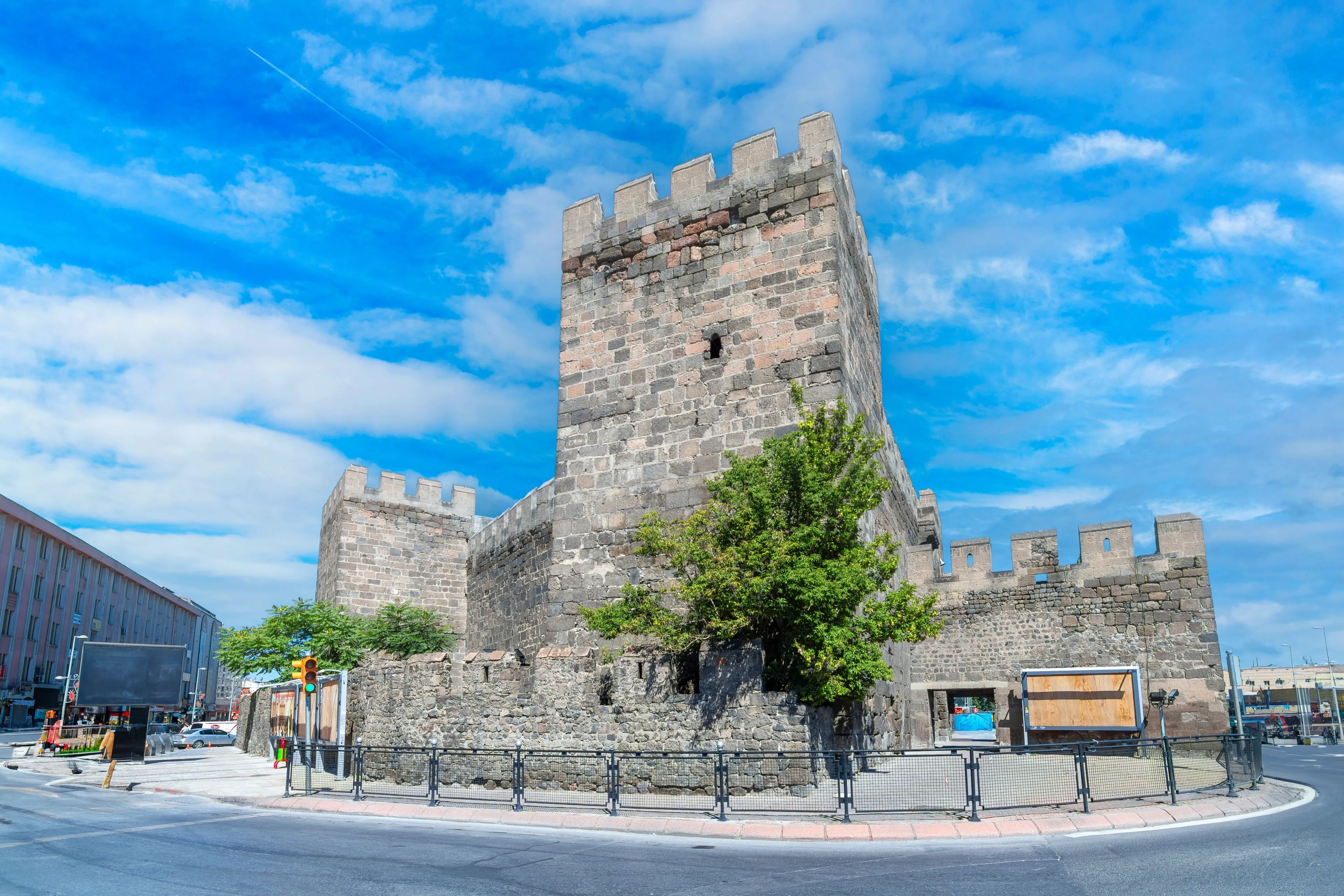 Kayseri Castle view in Kayseri City of Turkey.