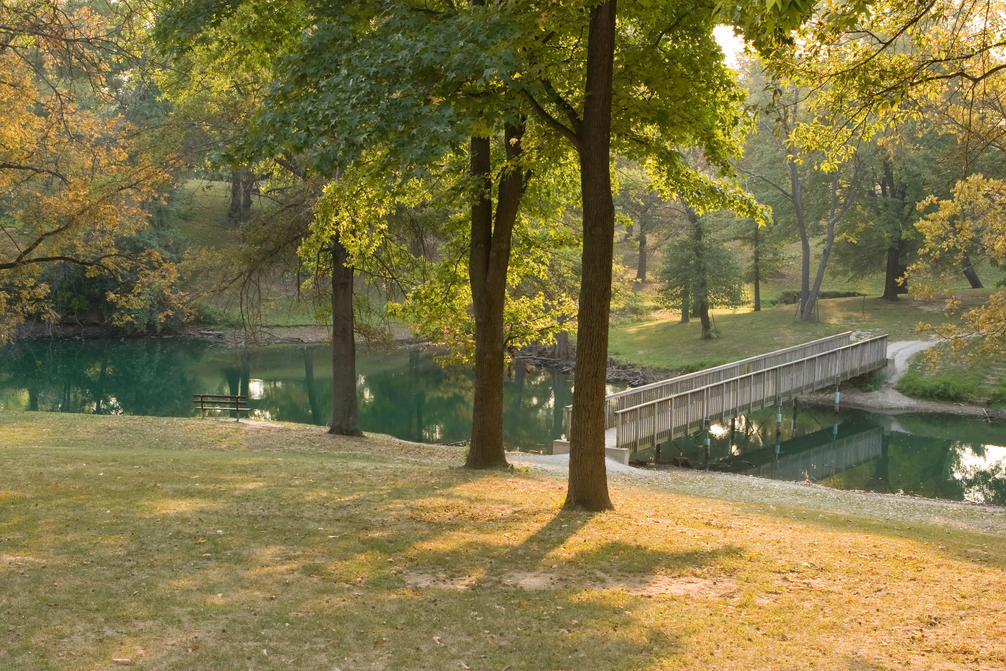 Fall Day in Woodman Park, Collinsville, Illinois