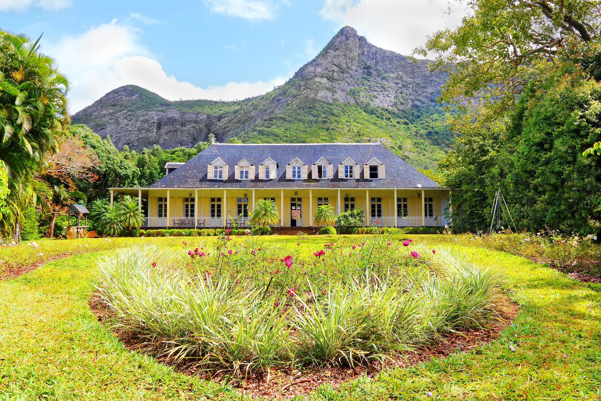 EUREKA, MAURITIUS - 30. OCTOBER, 2015: Eureka House (Maison Eureka) is a unique Creole house built in 1830 located by the river of Moka. 