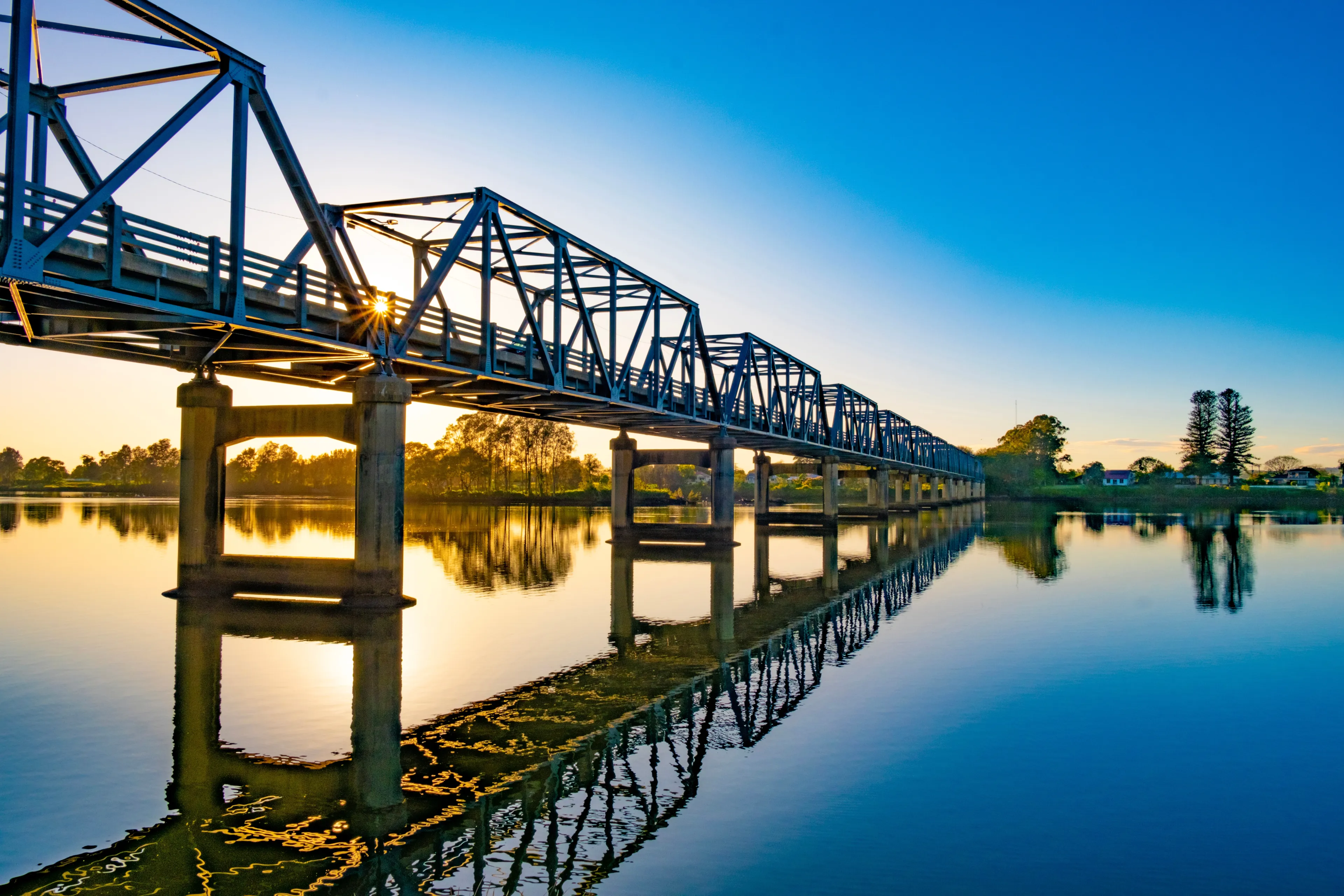 Martin bridge over the famous Manning river at Taree in N.S.W. Australia.