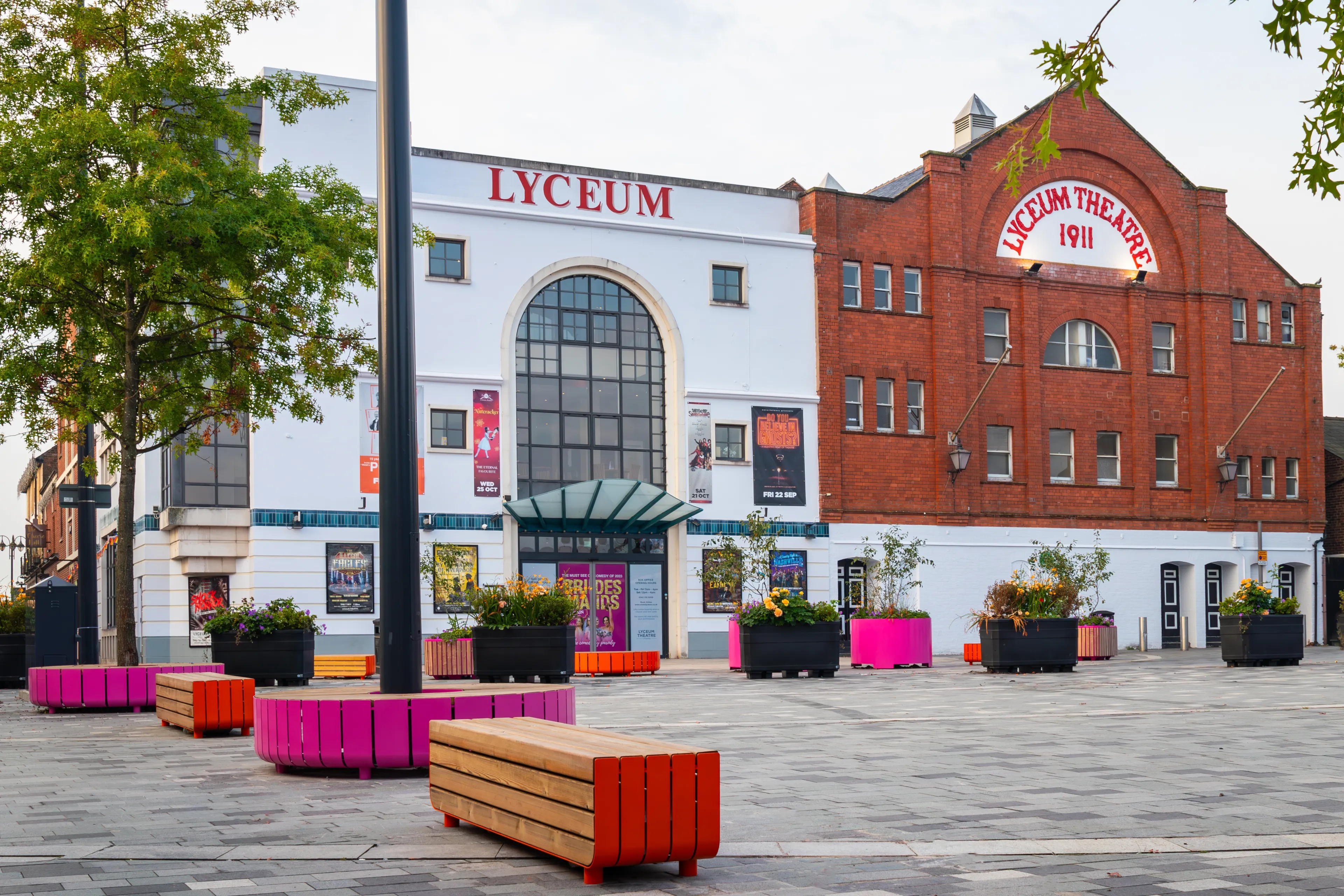 Crewe Cheshire UK England 9th 10th 2023 Crewe Lyceum theatre front entrance facade