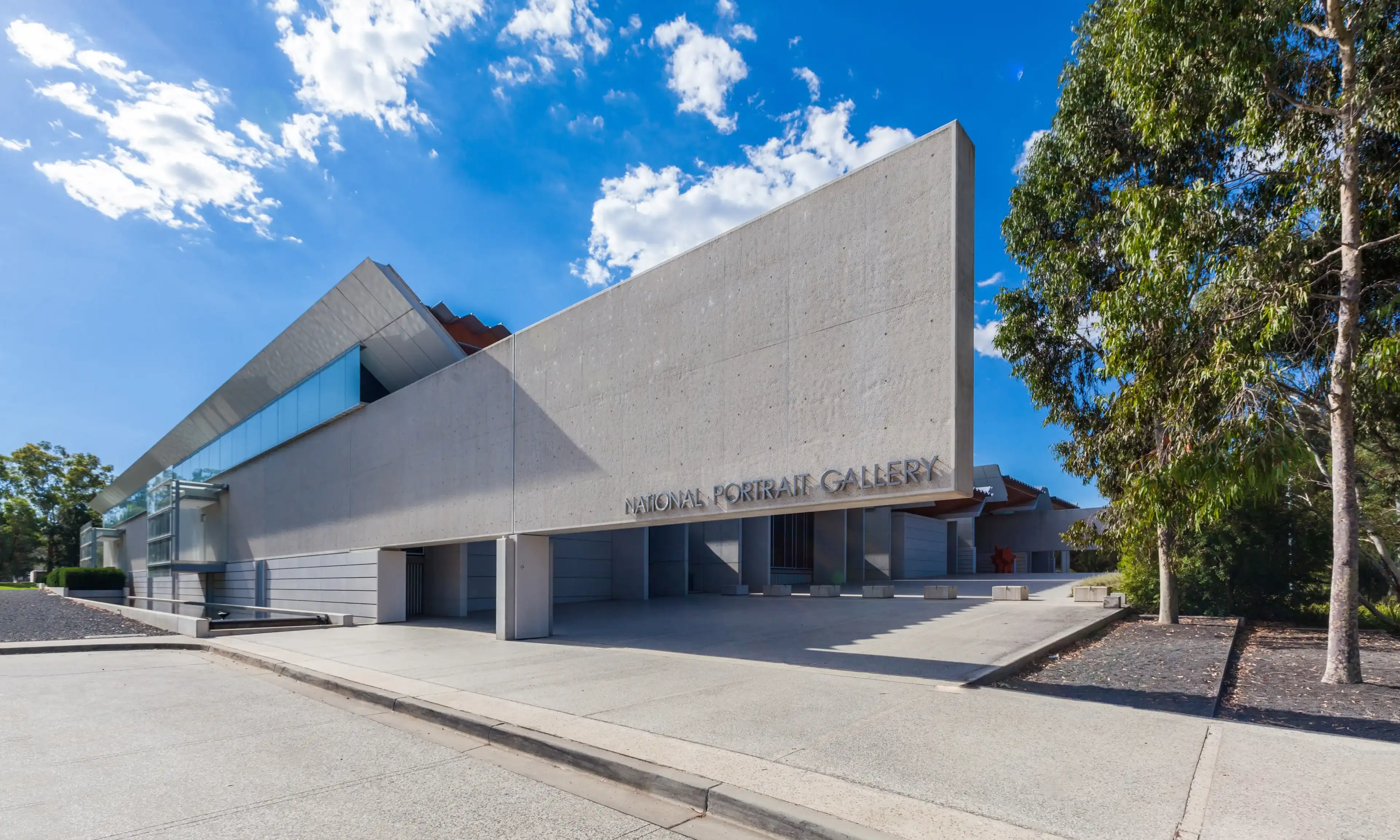 Canberra, Australia - March 12, 2018: National Portrait Gallery Entrance