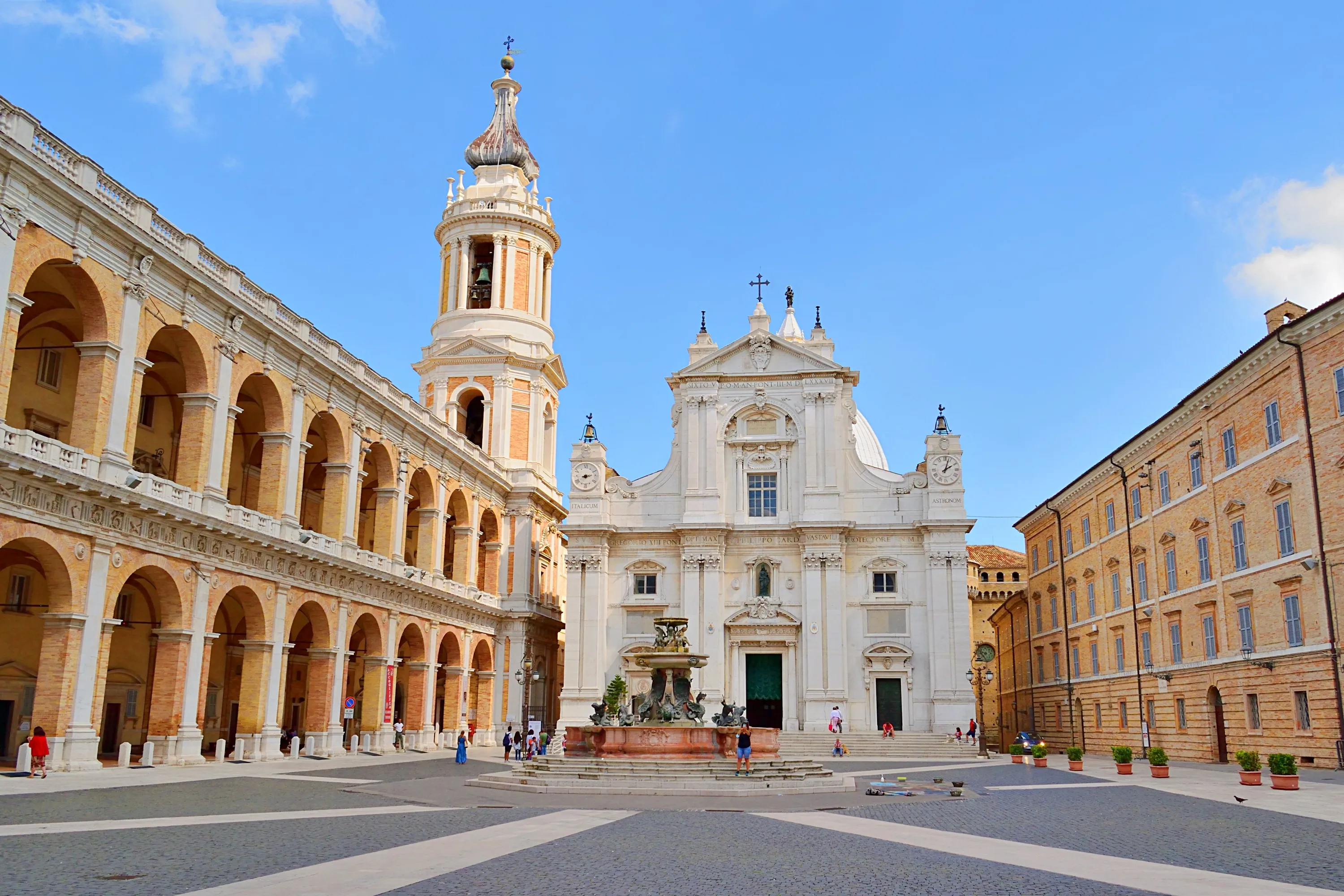 Loreto, sacred place in the city of Ancona in the Marche, Italy where the basilica sanctuary of the Holy House is located