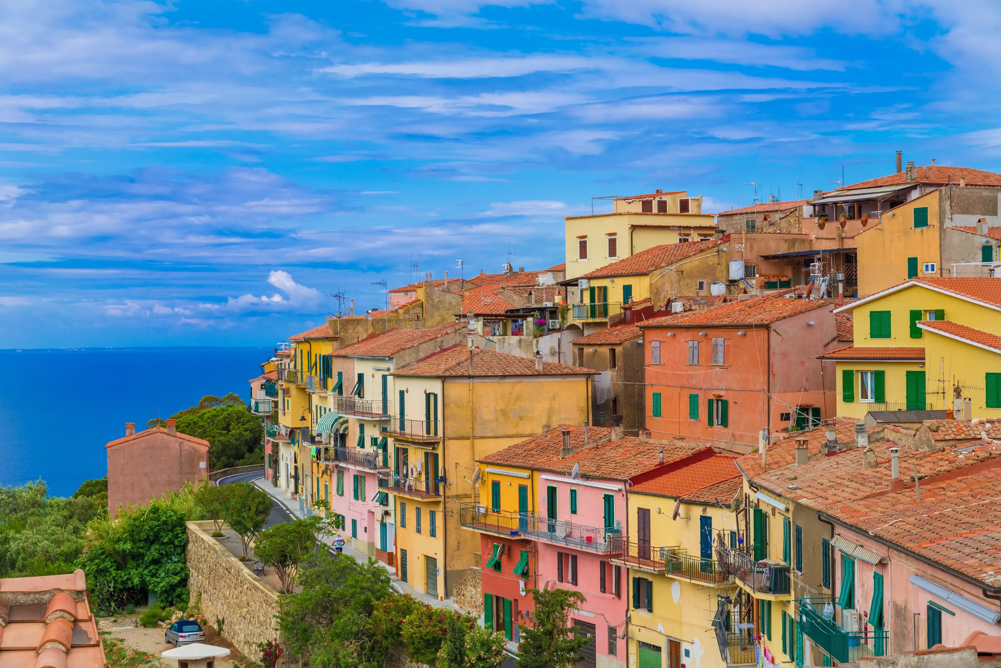 Capoliveri village panorama of Elba island, Tuscany, Italy, Europe. Capoliveri village panorama of Elba island, Tuscany, Italy, Europe.
