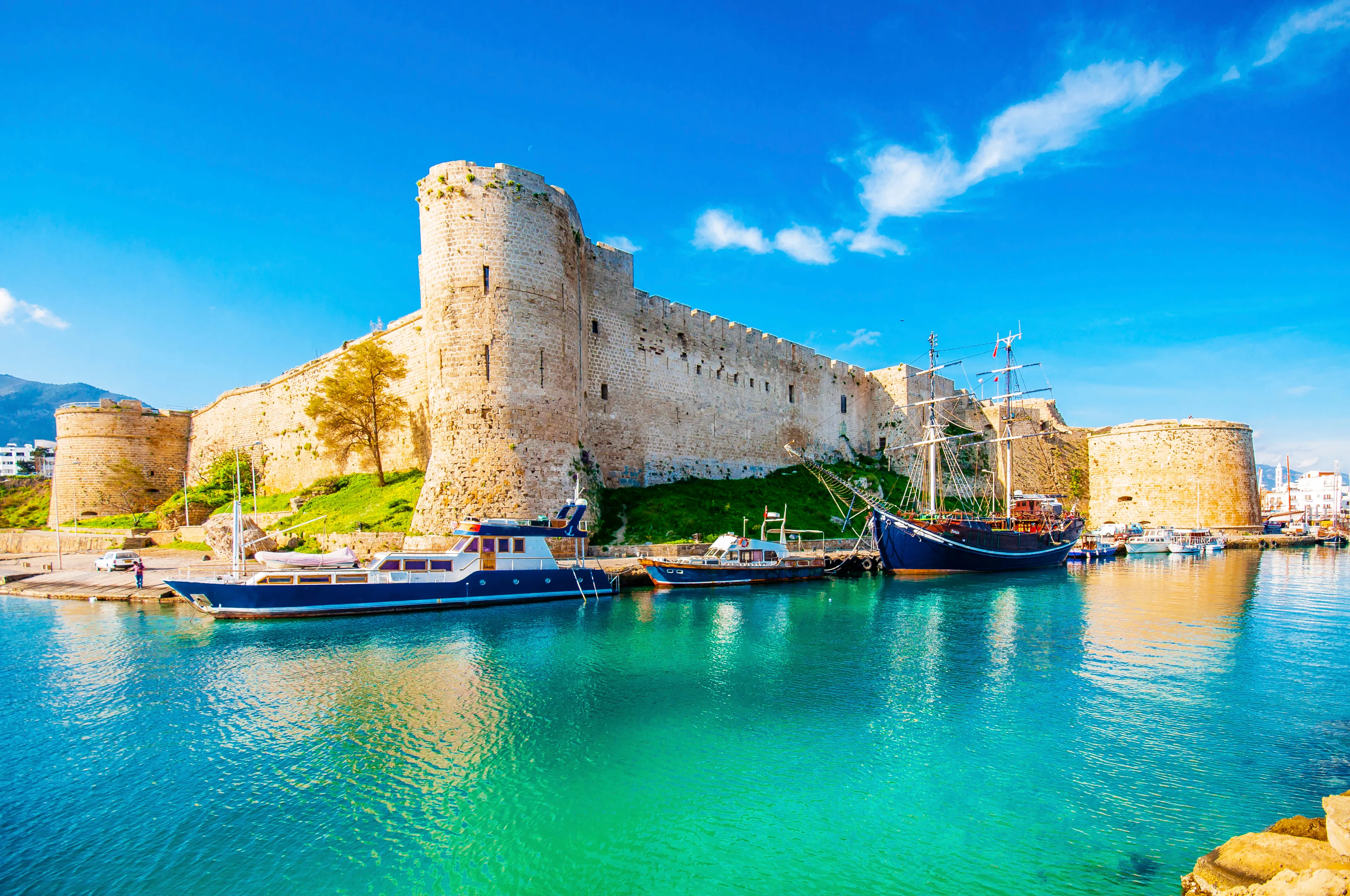 Kyrenia Castle view in Northern Cyprus 