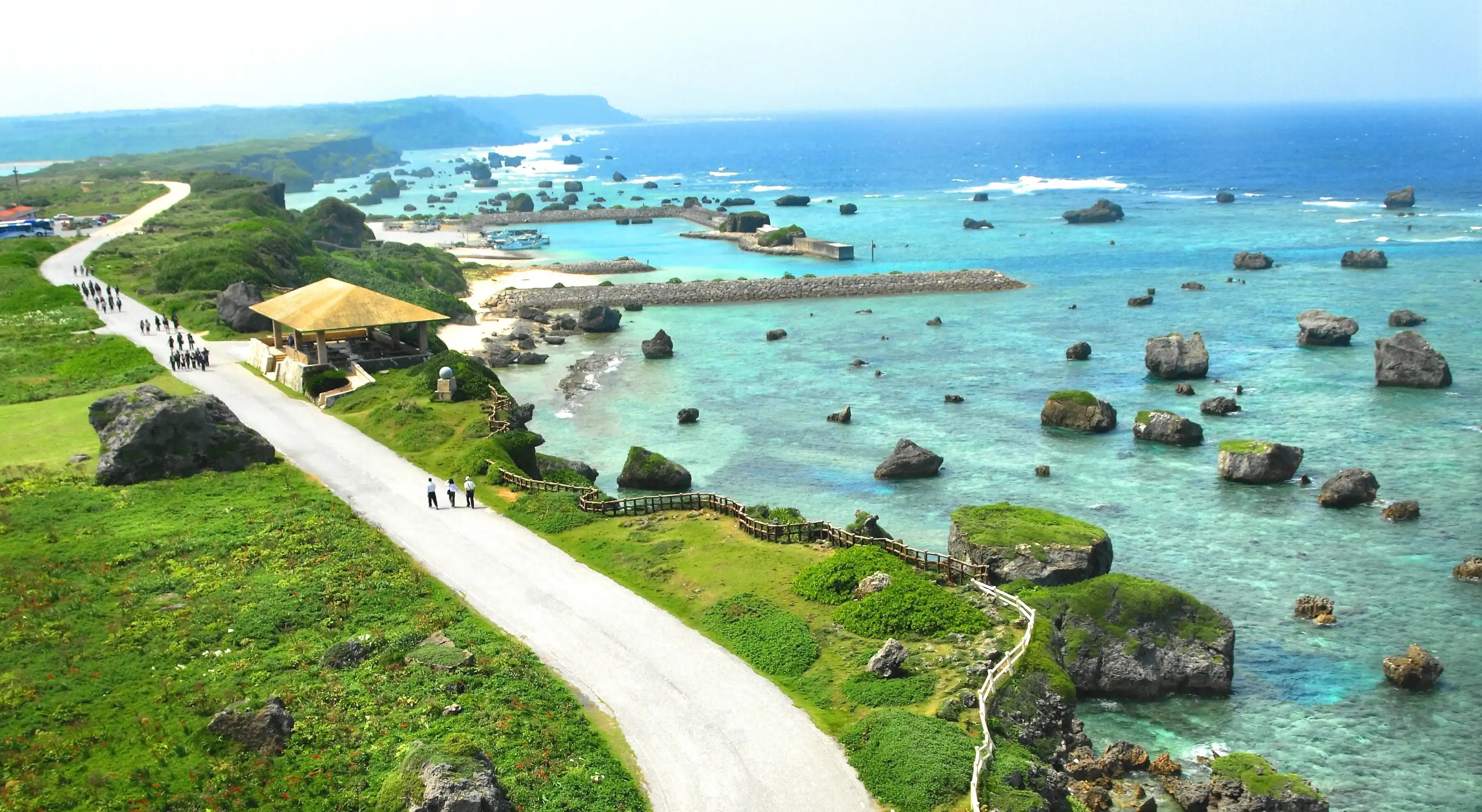 Miyakojima island in Okinawa Prefecture,Japan. "Higashi-hennazaki"
