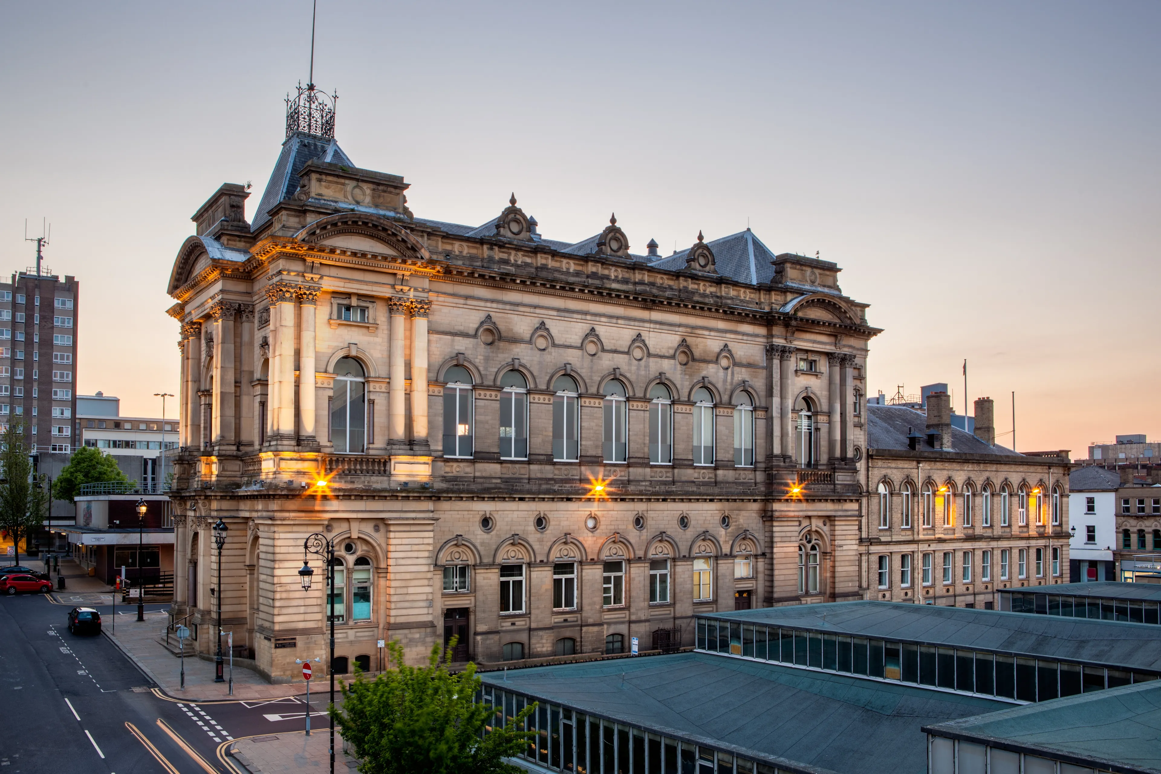 Concert Hall is an impressive building in the heart of Huddersfield, UK