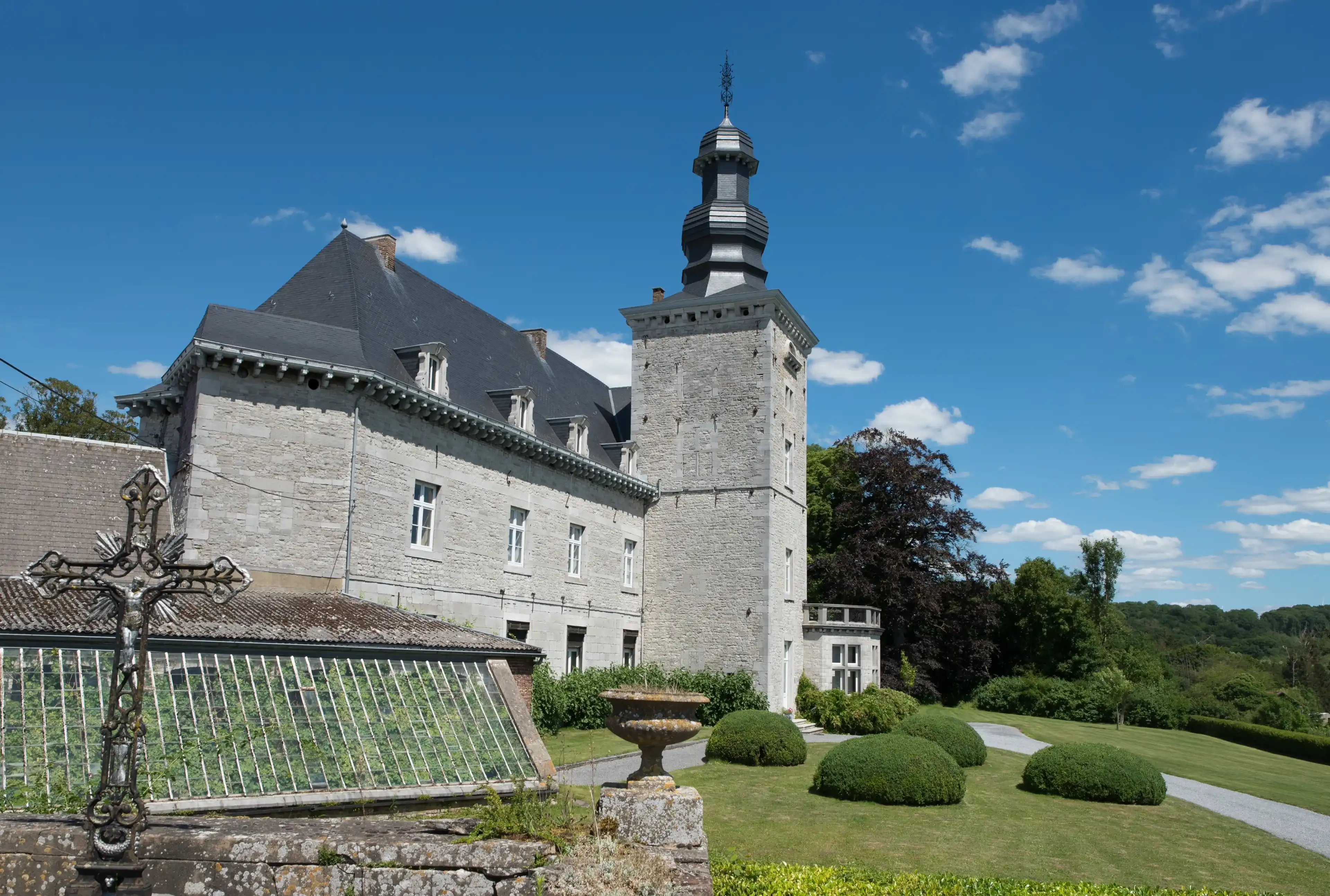 Castle of Fumal nearby the village of Braives, a village along the border of the river Méhagne in the walloon county. Castle of Fumal nearby the village of Braives, a village along the border of the river Méhagne in the walloon county.