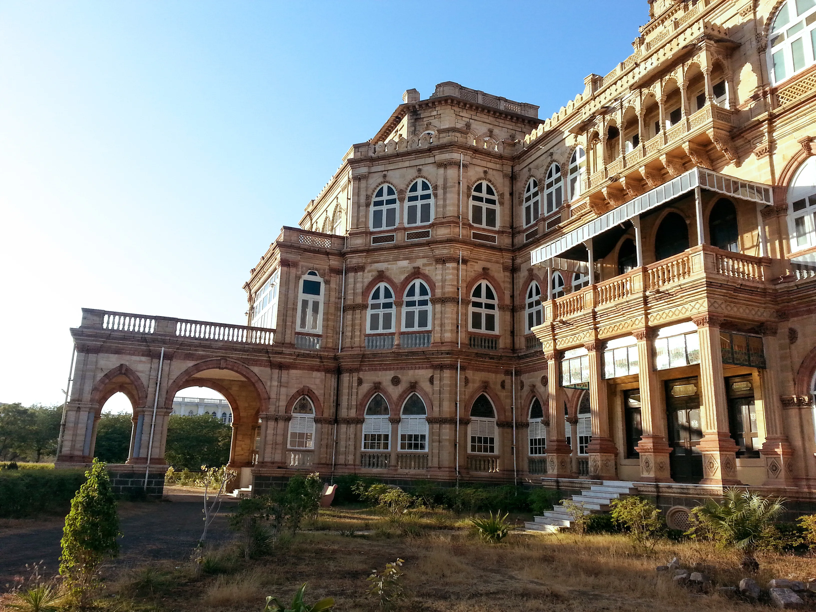 closeup Ranjit Vilas Palace Wankaner, Rajkot, Gujarat, India