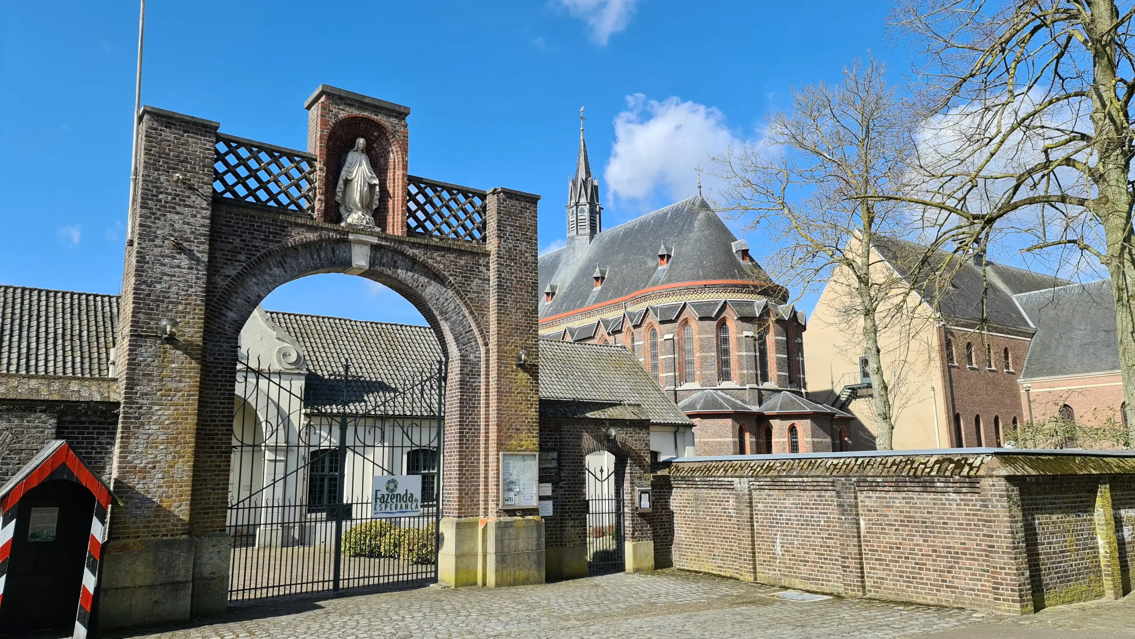 March 2021 - Hamont-Achel, Belgium: abbey of Hamont-Achel, produder of the abbey beer formerly trappist beer Achel