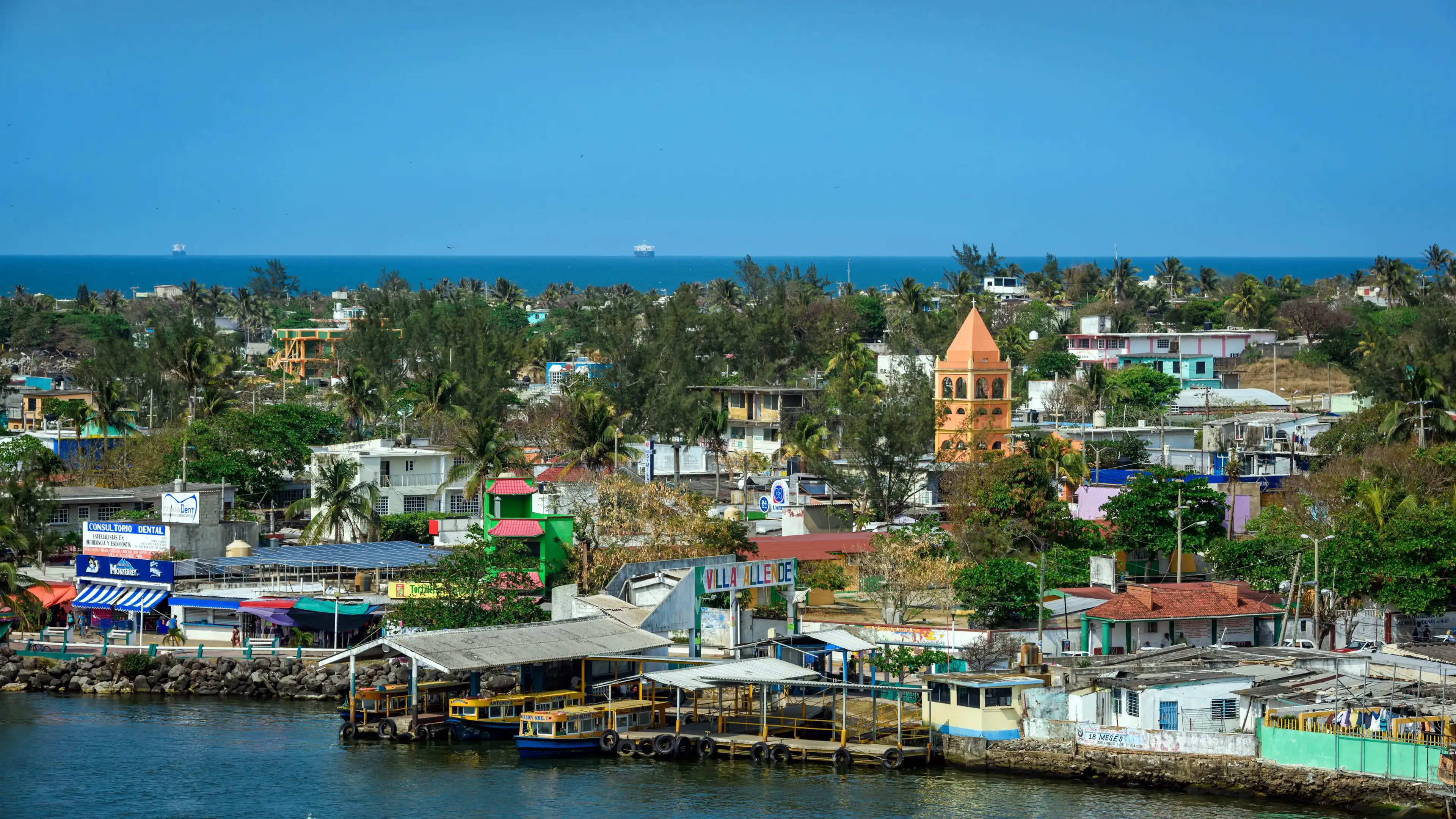 PAJARITOS, COATZACOALCOS / MEXICO - MARCH 12, 2019: view of the city at day time PAJARITOS, COATZACOALCOS / MEXICO - MARCH 12, 2019: view of the city at day time