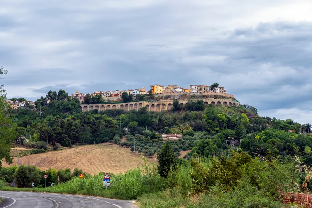 Silvi, Teramo, Abruzzo, Italy: panoramic view of the historic town