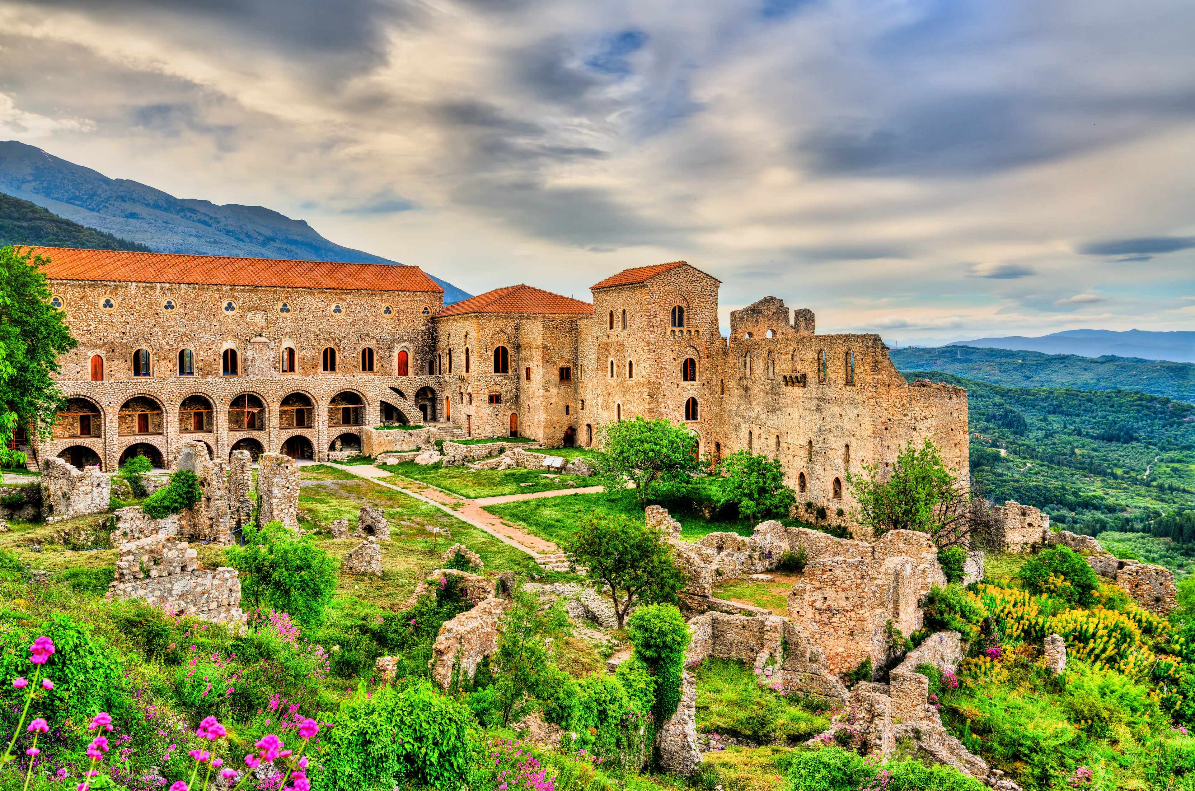 The Despot's Palace at Mystras, UNESCO world heritage in Greece