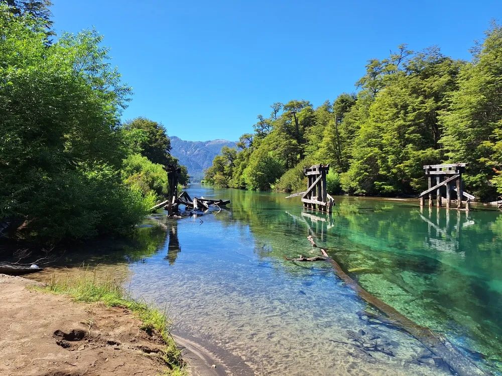 Villa La Angostura, Neuquén, Argentina, January 2023. View of Villa la Angostura and its nature.