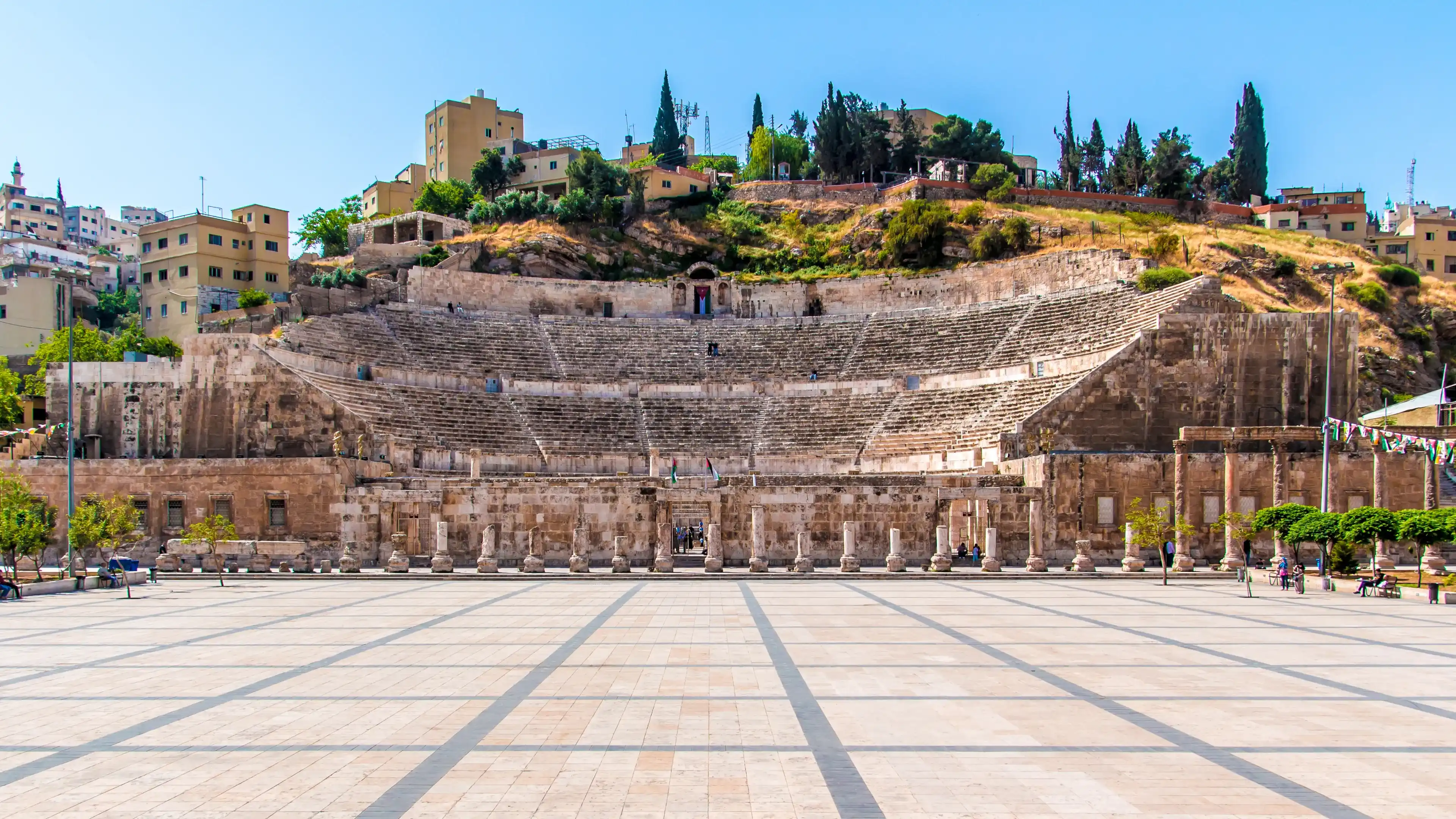 View of the Roman Theater in Amman, Jordan