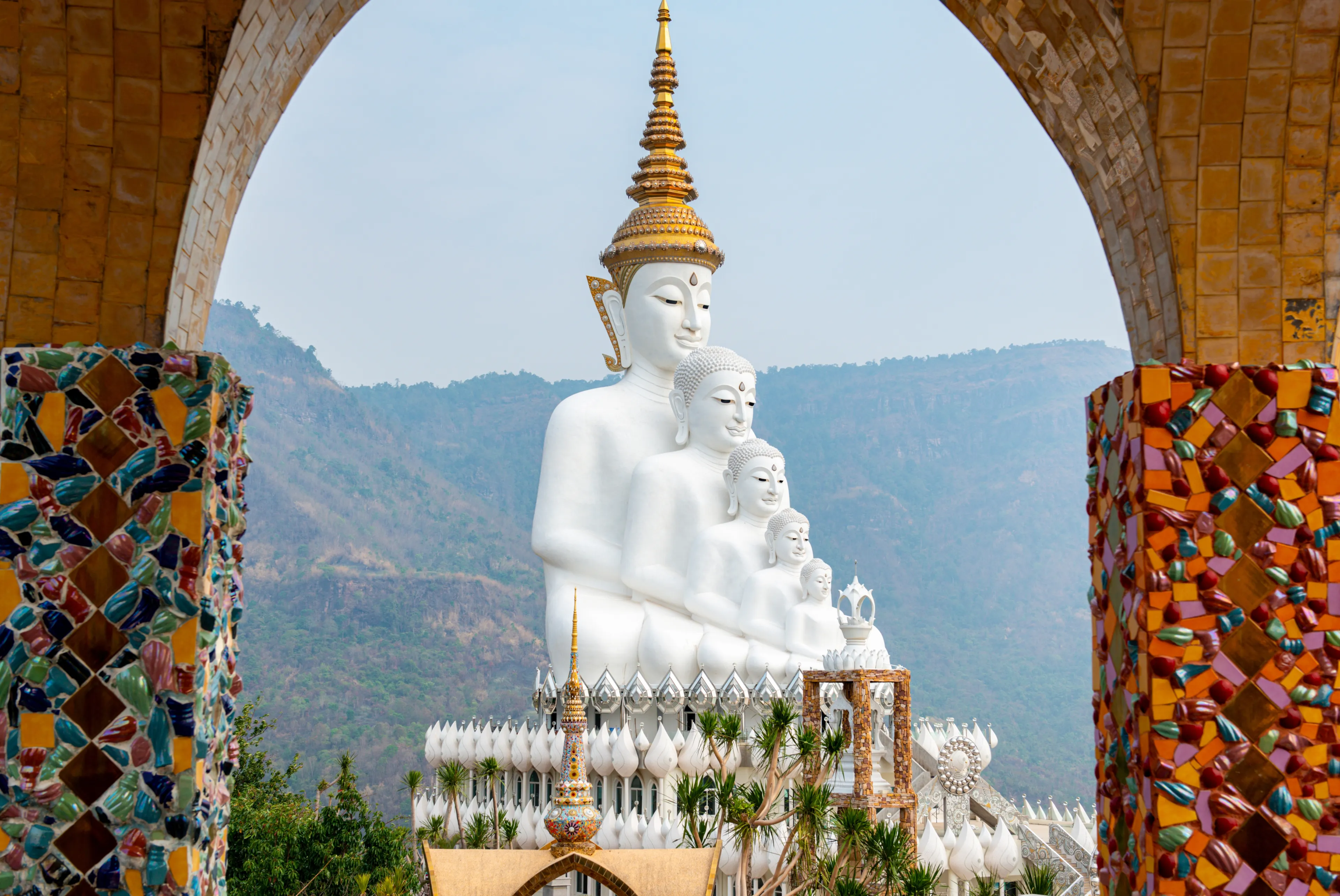 Phra Sri Ariya Maitreya Wat Phra That Pha Son Kaew Address: 95 Khaem Son, Khao Kho District, Phetchabun Thailand. created with money donated by people, no restrict in copy or use.