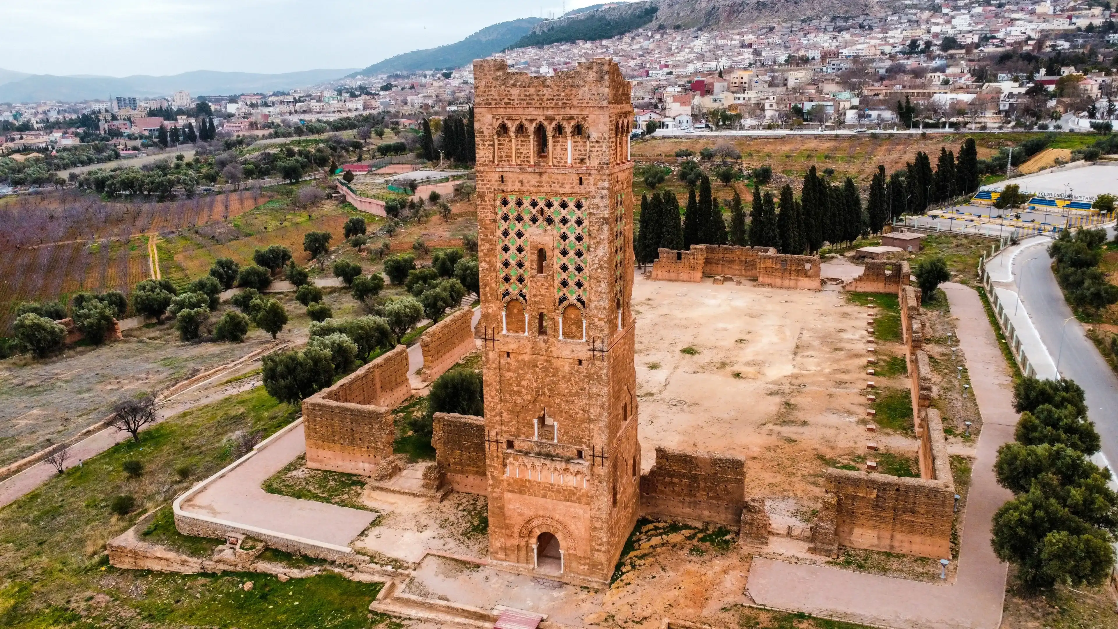 El Mansourah Tower from Tlemcen city in The Algerian North West 