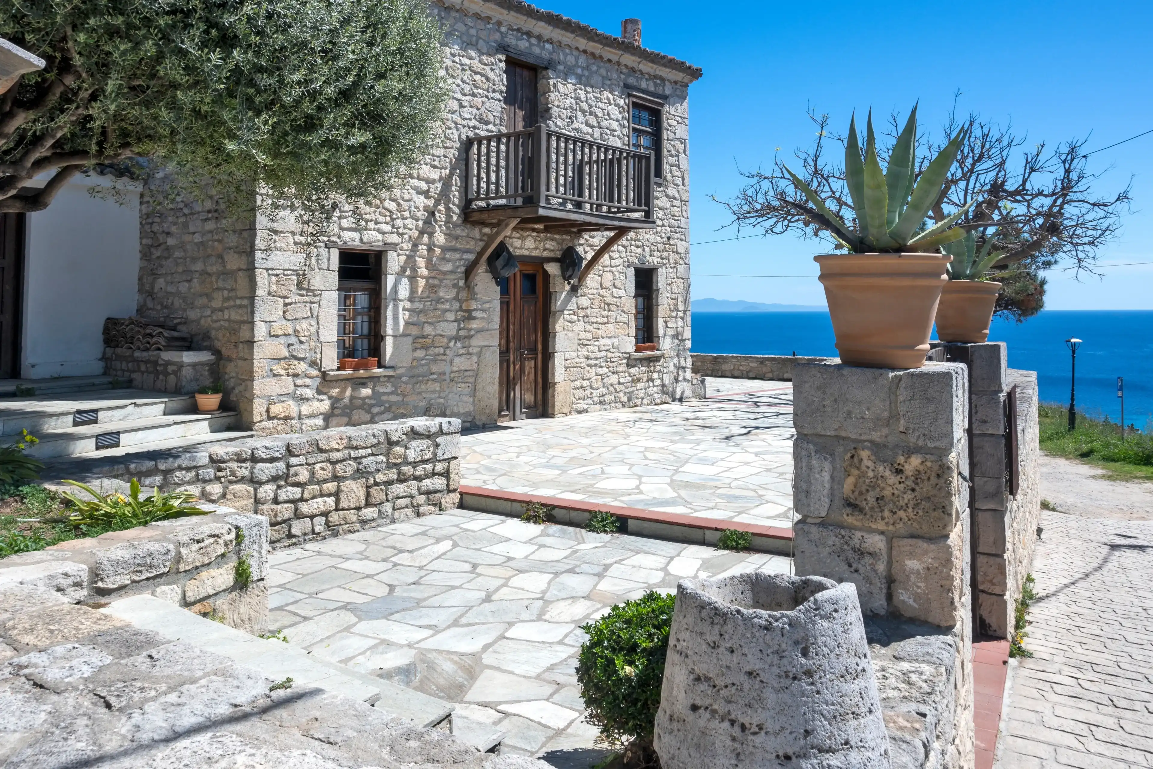 Panorama of the Historical town of Afytos, Kassandra, Chalkidiki, Central Macedonia, Greece Panorama of the Historical town of Afytos, Kassandra, Chalkidiki, Central Macedonia, Greece