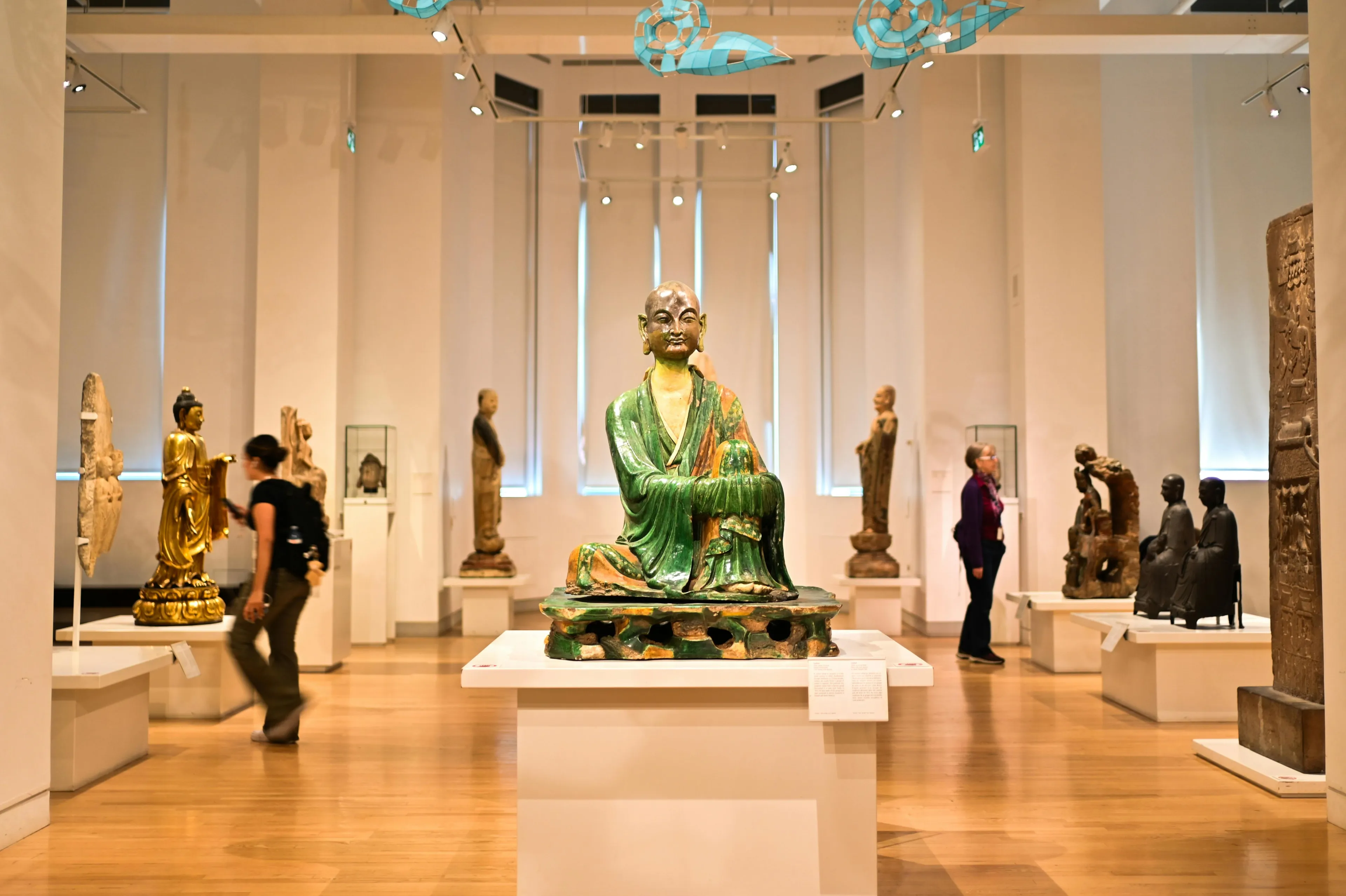 Buddha Sculptures in Museum Exhibit
