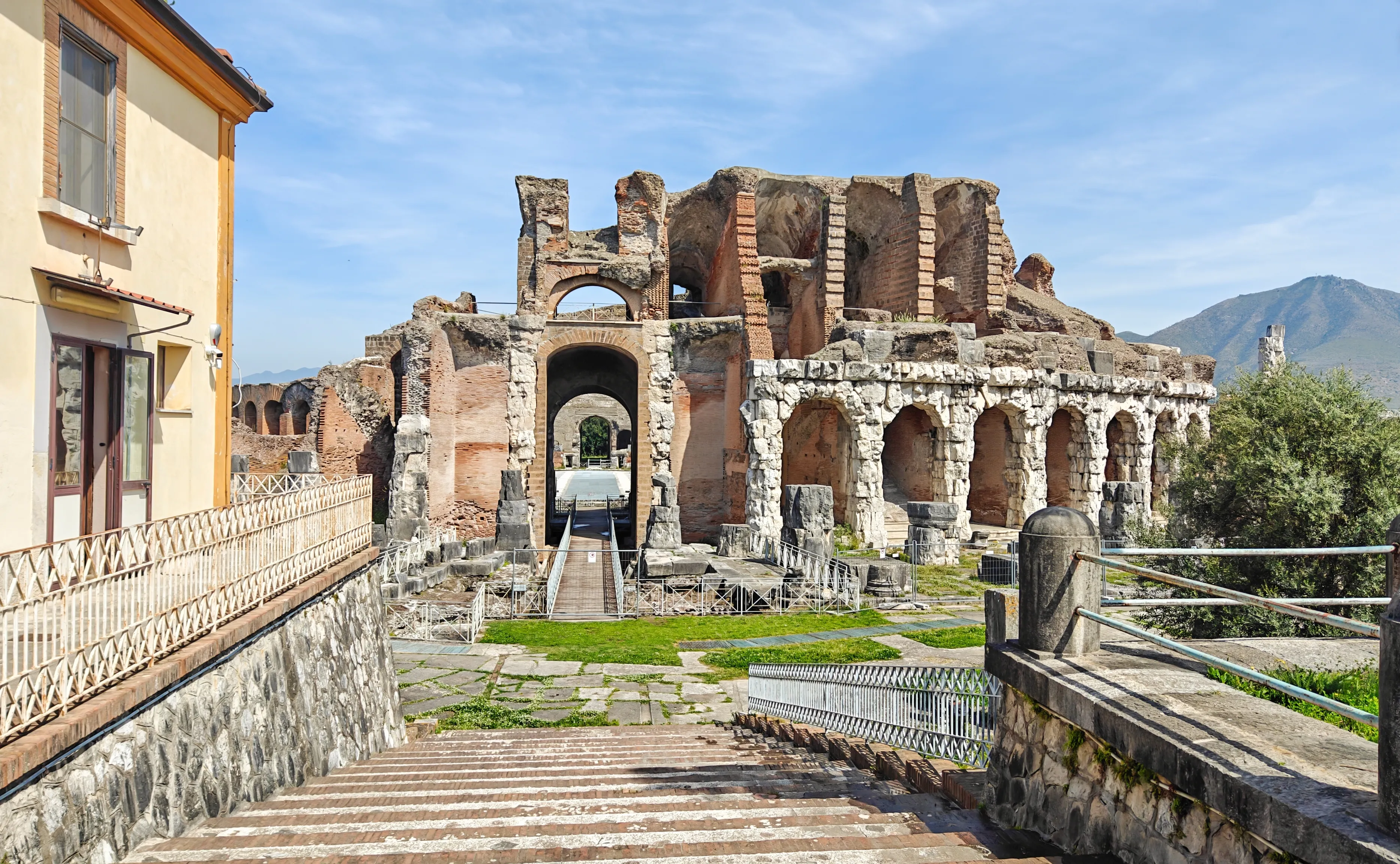 Capua, Italy - built even before the Colosseum and probably a model for it, the Amphitheatre of Capua is one the best preserved amphitheatre of the Roman times 
