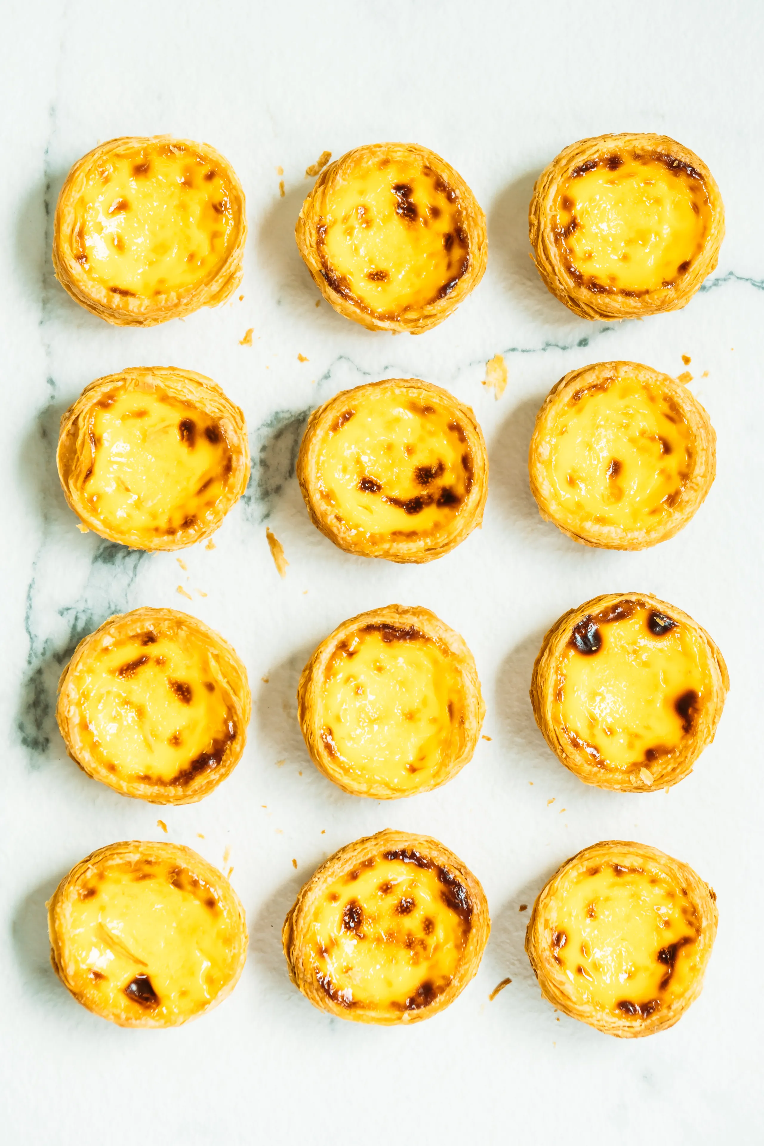 Sweet dessert with tart egg