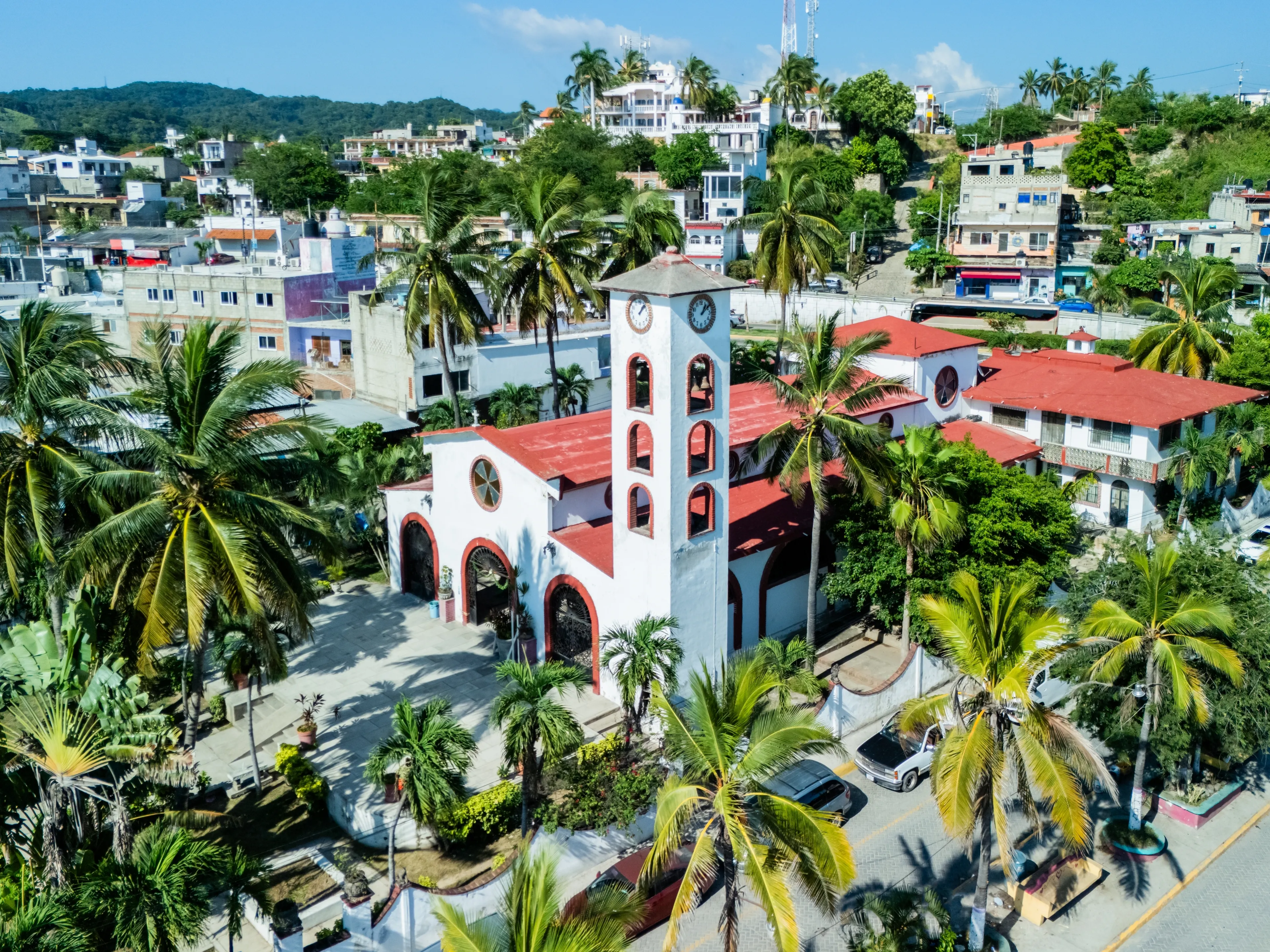 Church in Downtown Bucerias, Nayarit. Mexico