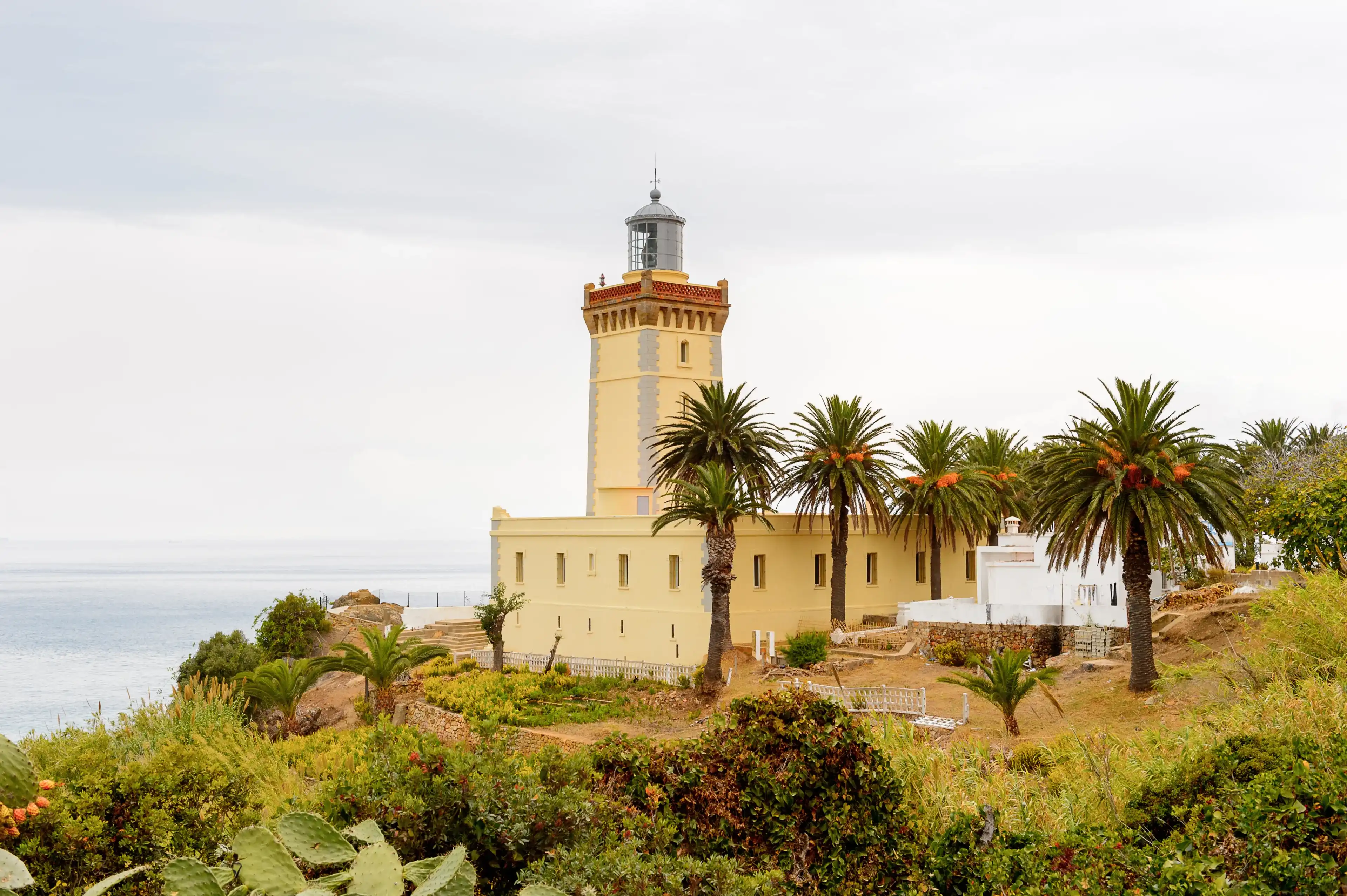 Spartel lighthouse of Tangier, a major city in northern Morocco. It is the capital of the Tanger-Tetouan-Al Hoceima Region and of the Tangier-Assilah prefecture of Morocco.