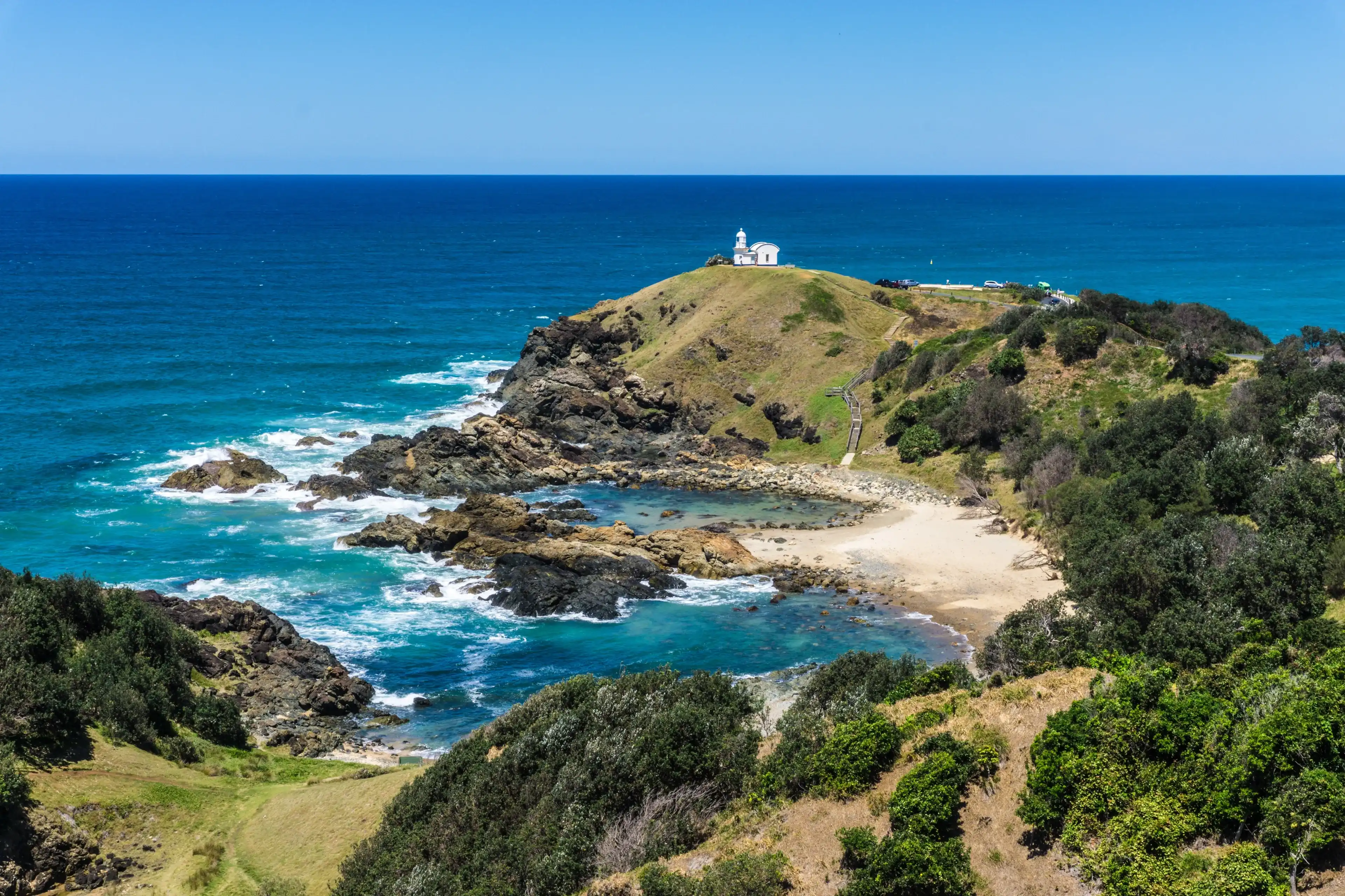 Lighthouse of Byron Bay in New South Wales, Australia Lighthouse of Byron Bay in New South Wales, Australia