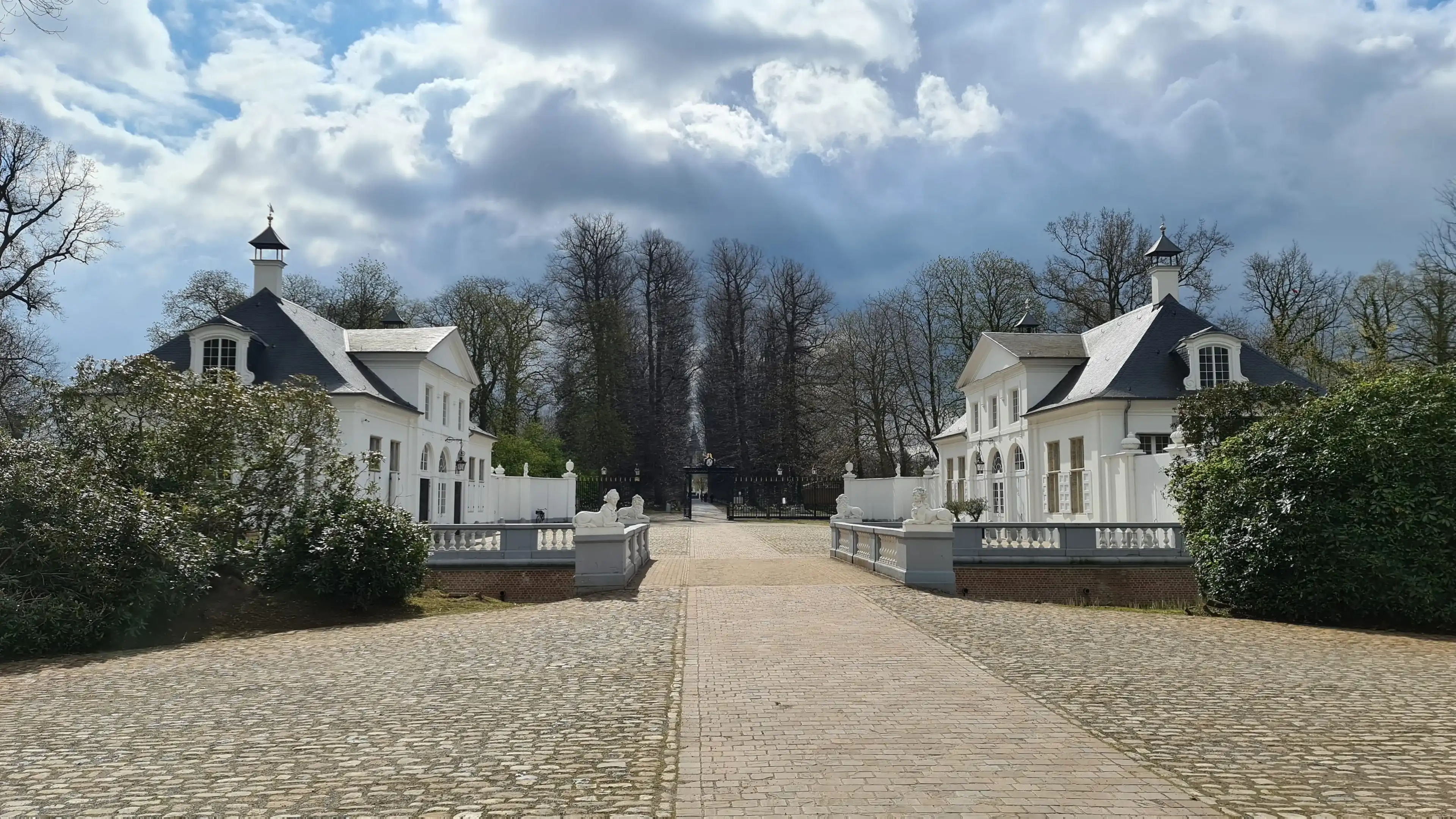April 2021 - Edegem (Antwerp, Belgium): view of the neoclassicist castle Hof ter Linden