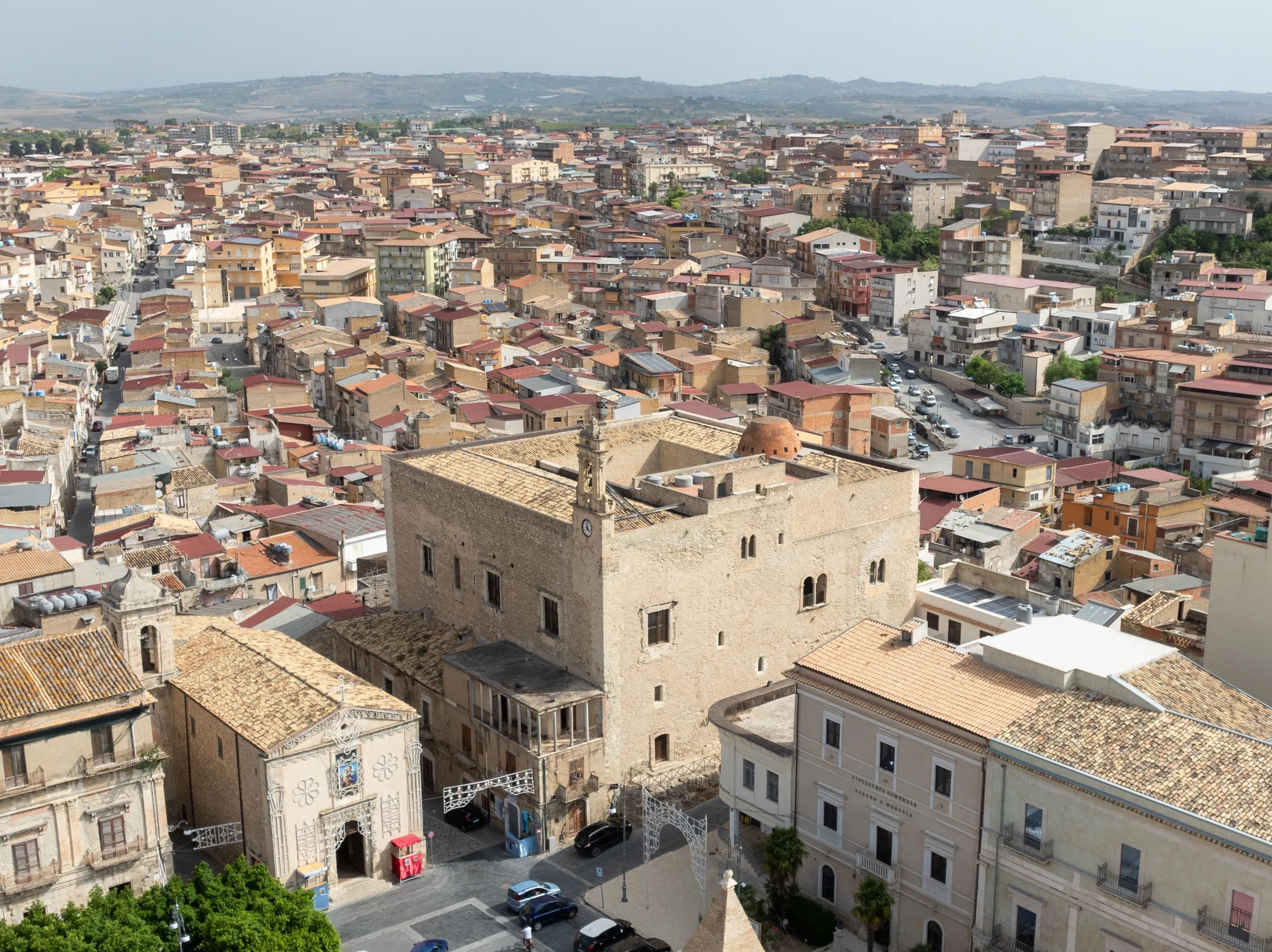 Castello Chiaramonte was built by Frederick II Chiaramonte around 1280 in Favara, Italy