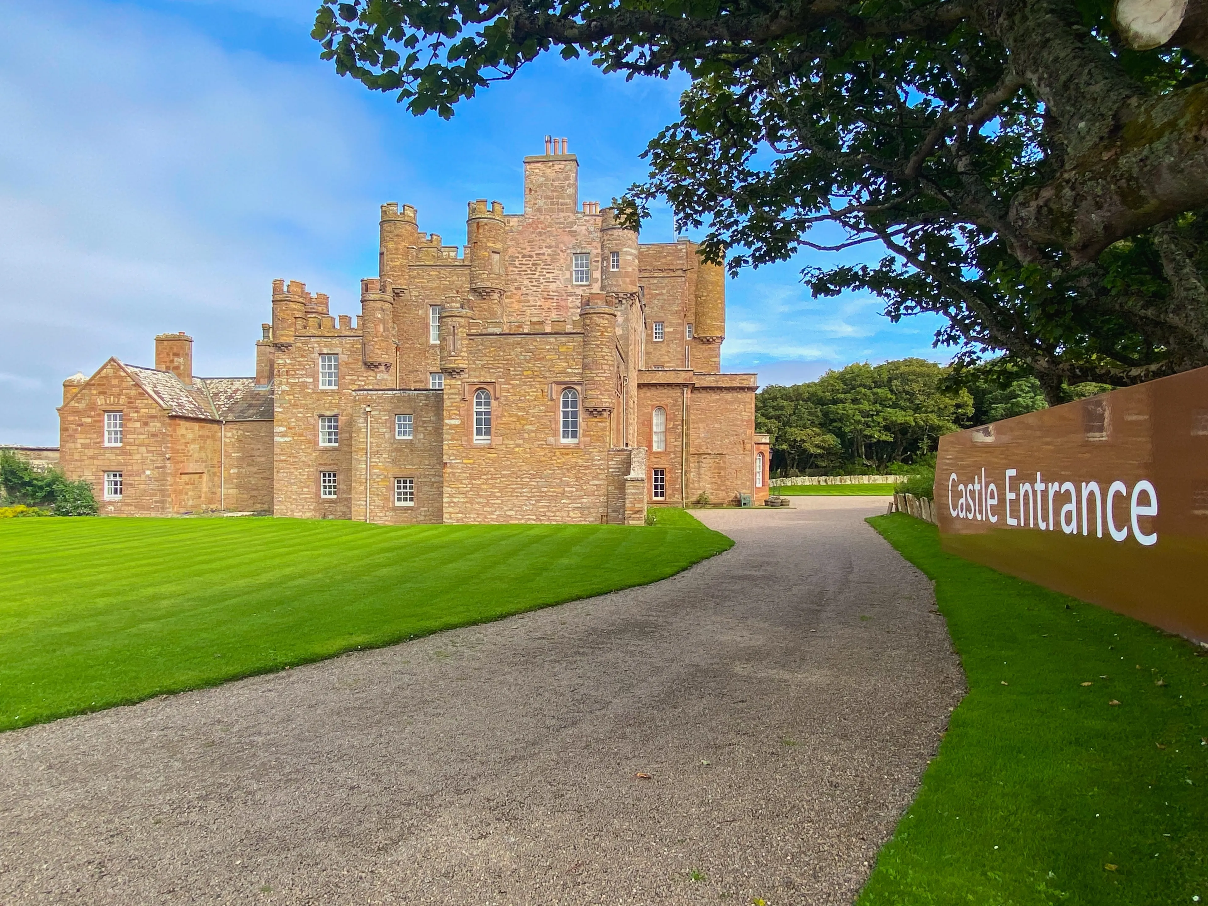 Thurso,Scotland - 13 August,2022: Barrogill castle near Thurso and John o Groats on north coast Thurso, Scotland, United Kingdom