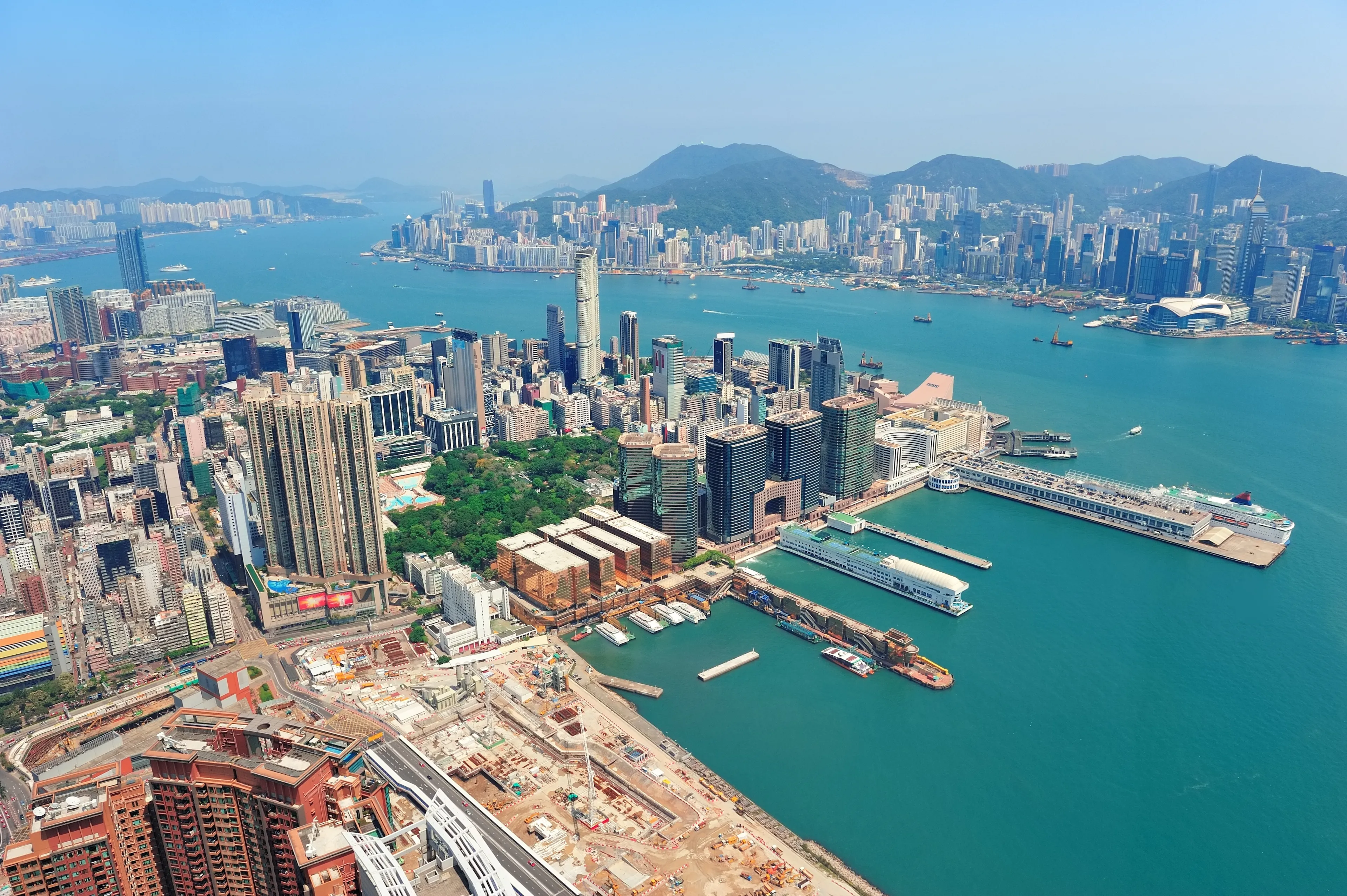 Hong kong aerial view