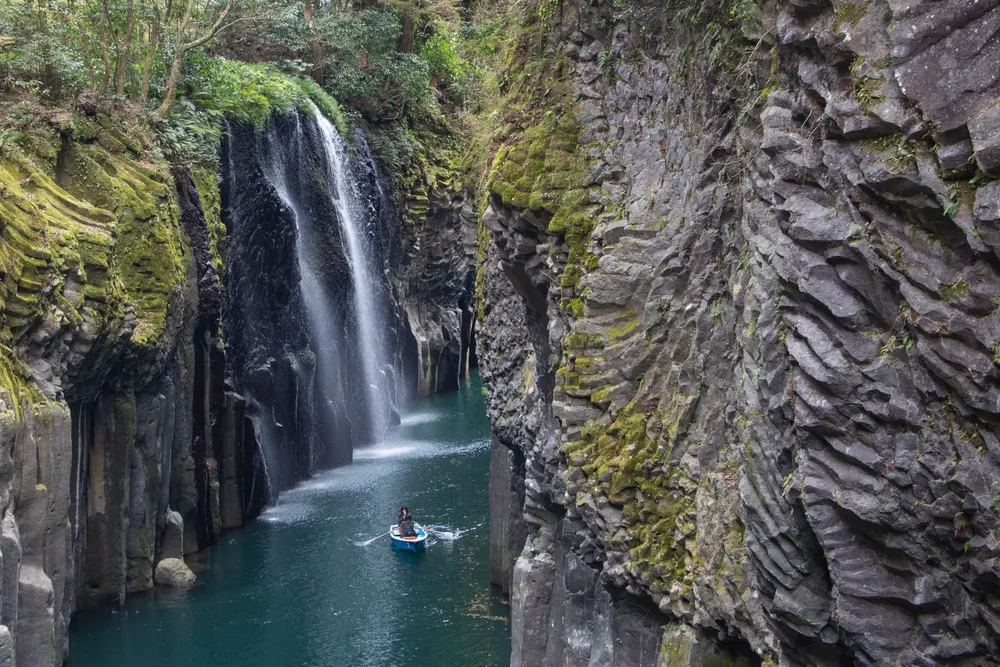 Beautiful landscape at Takachiho Gorge in Spring, Miyazaki, Japan