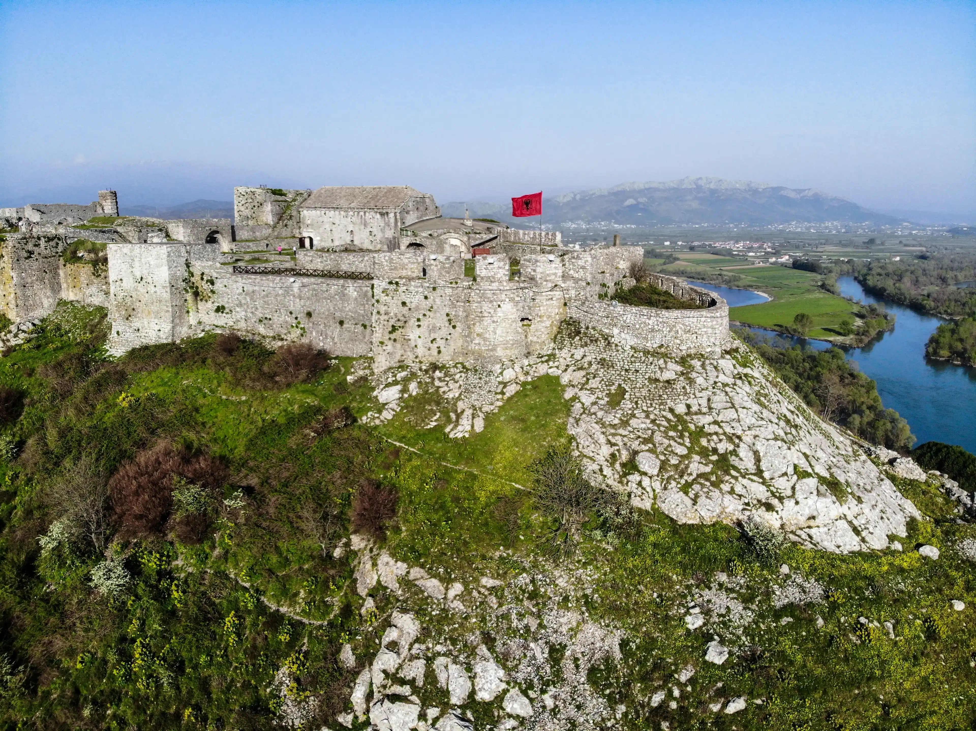 Rozafa Castle (Fortress) in Shkoder, Albania