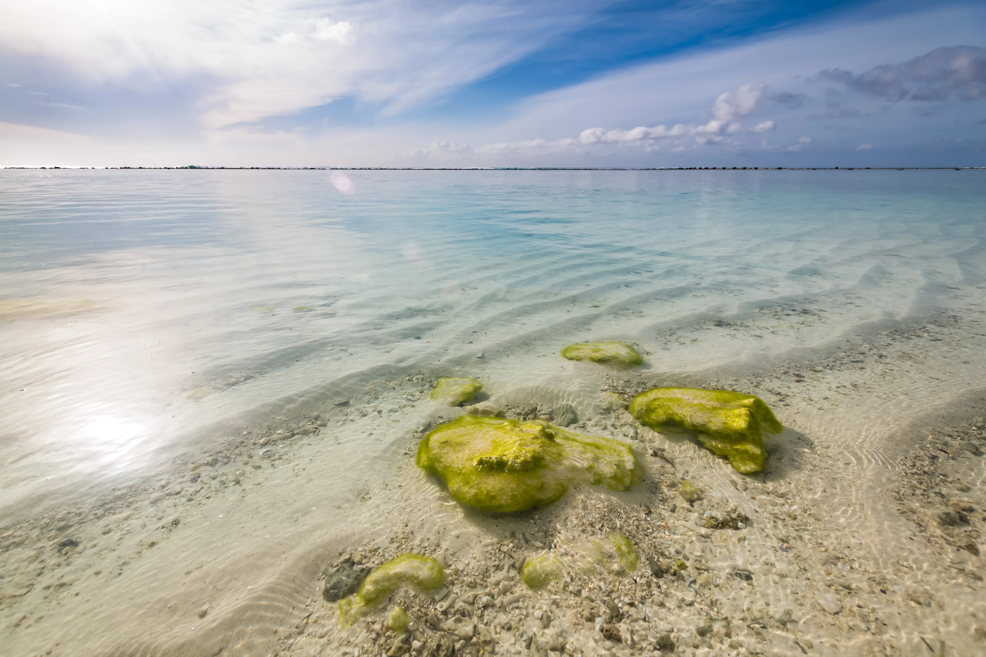 Hulhumale beach view during summer holiday, Maldives 