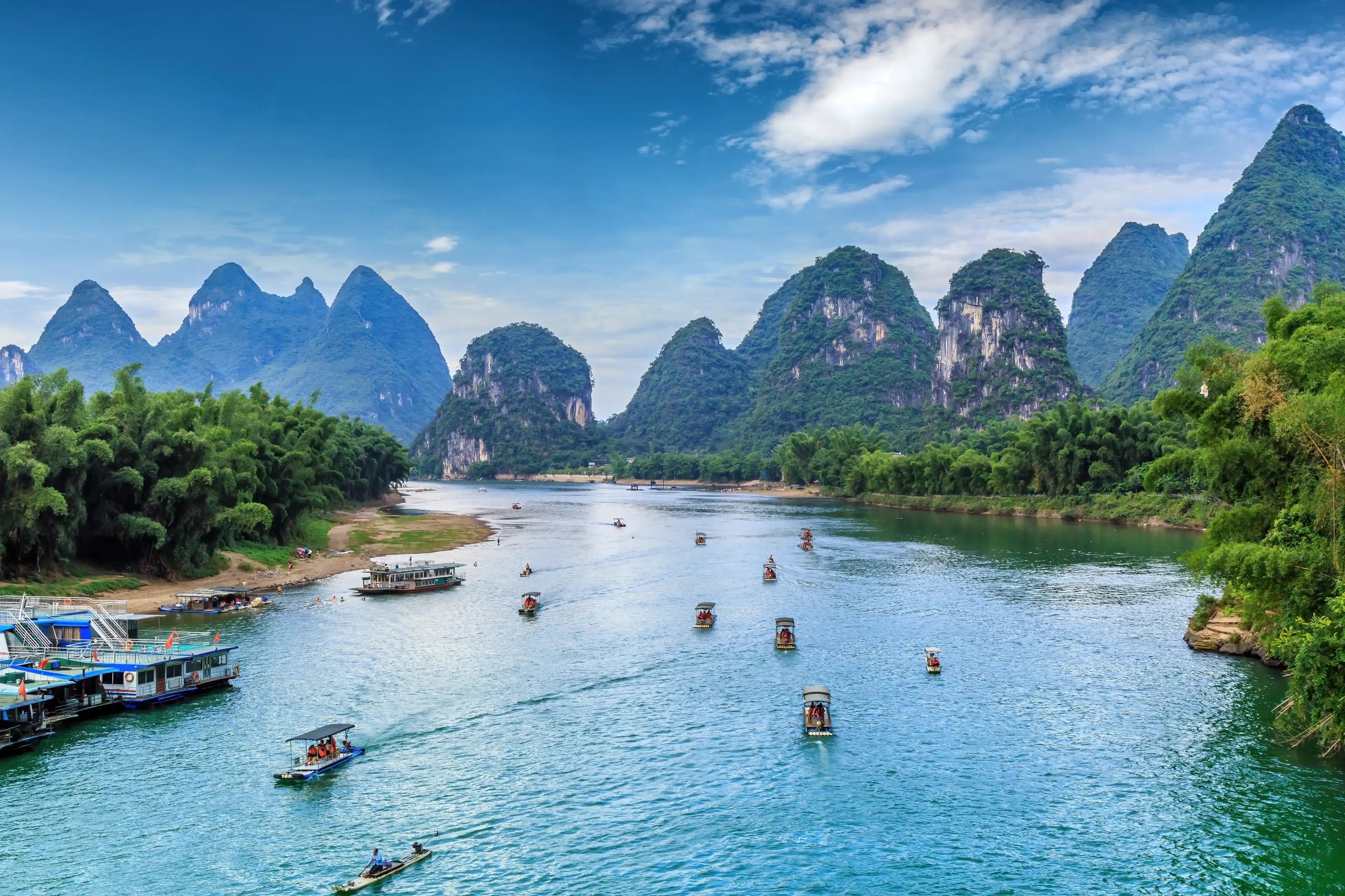 The beautiful landscape of Guilin, Guangxi, China The beautiful landscape of Guilin, Guangxi, China