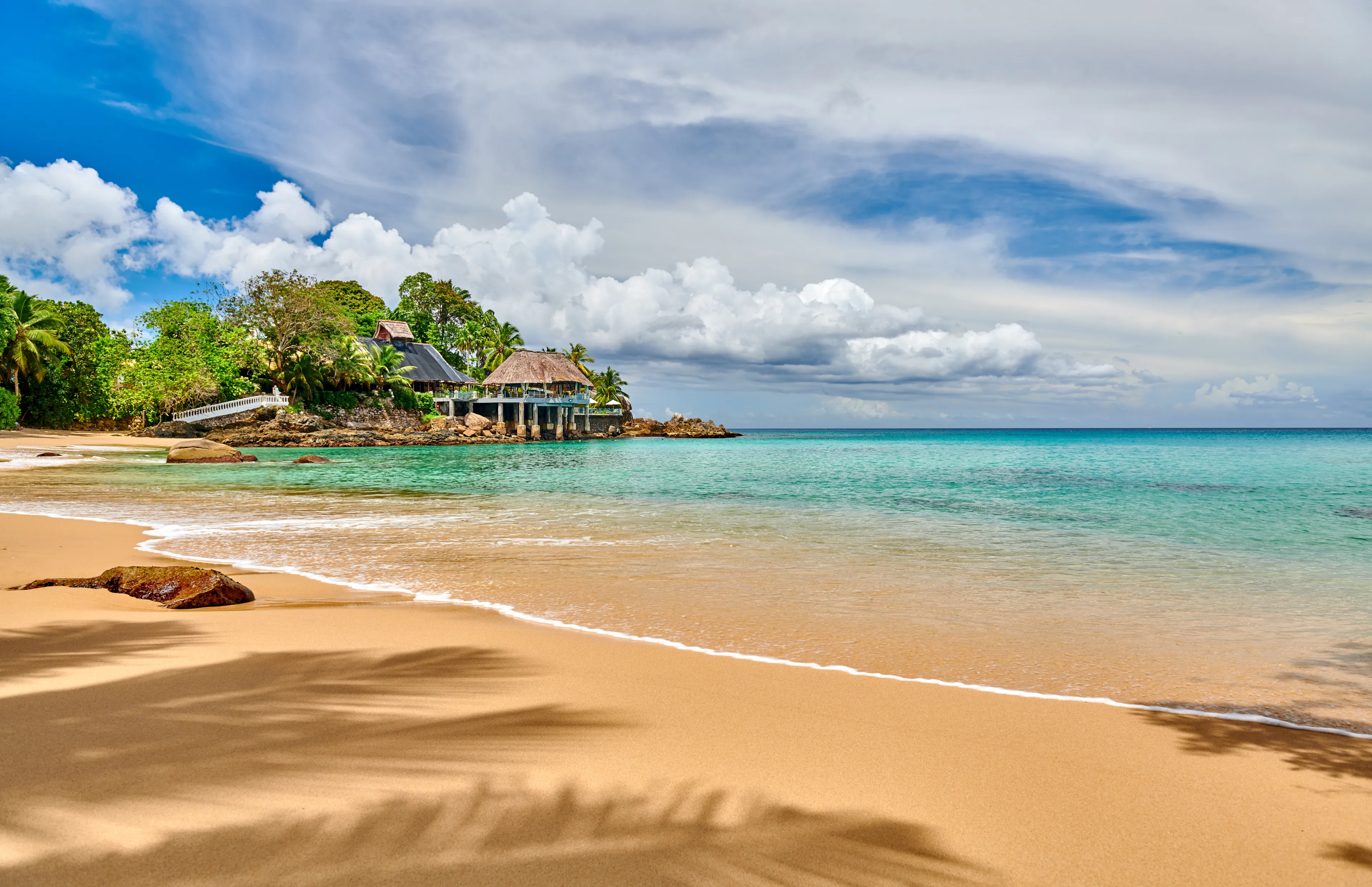Beautiful beach at Seychelles, Mahe