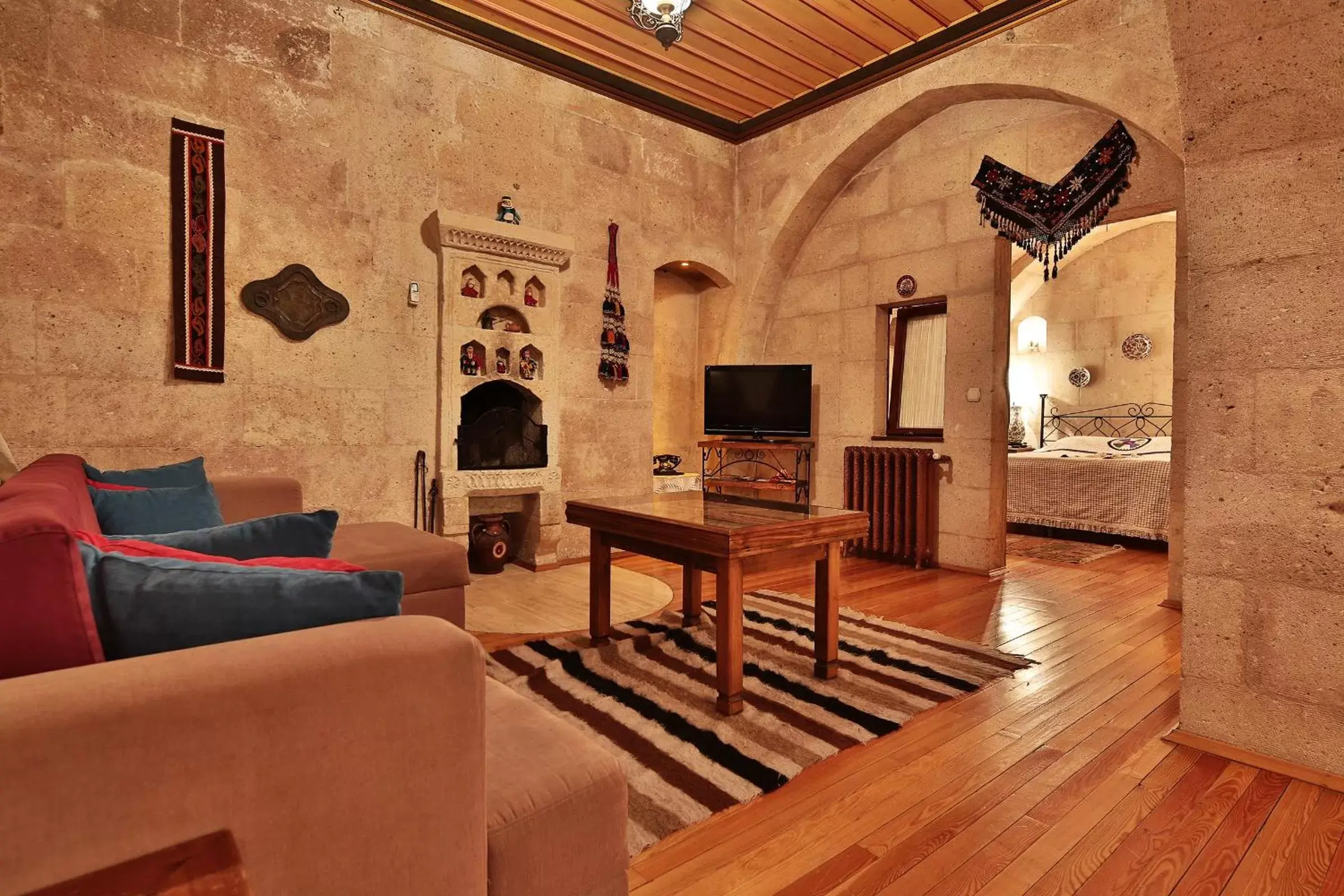 Living room, Seating Area in Cappadocia Cave Suites