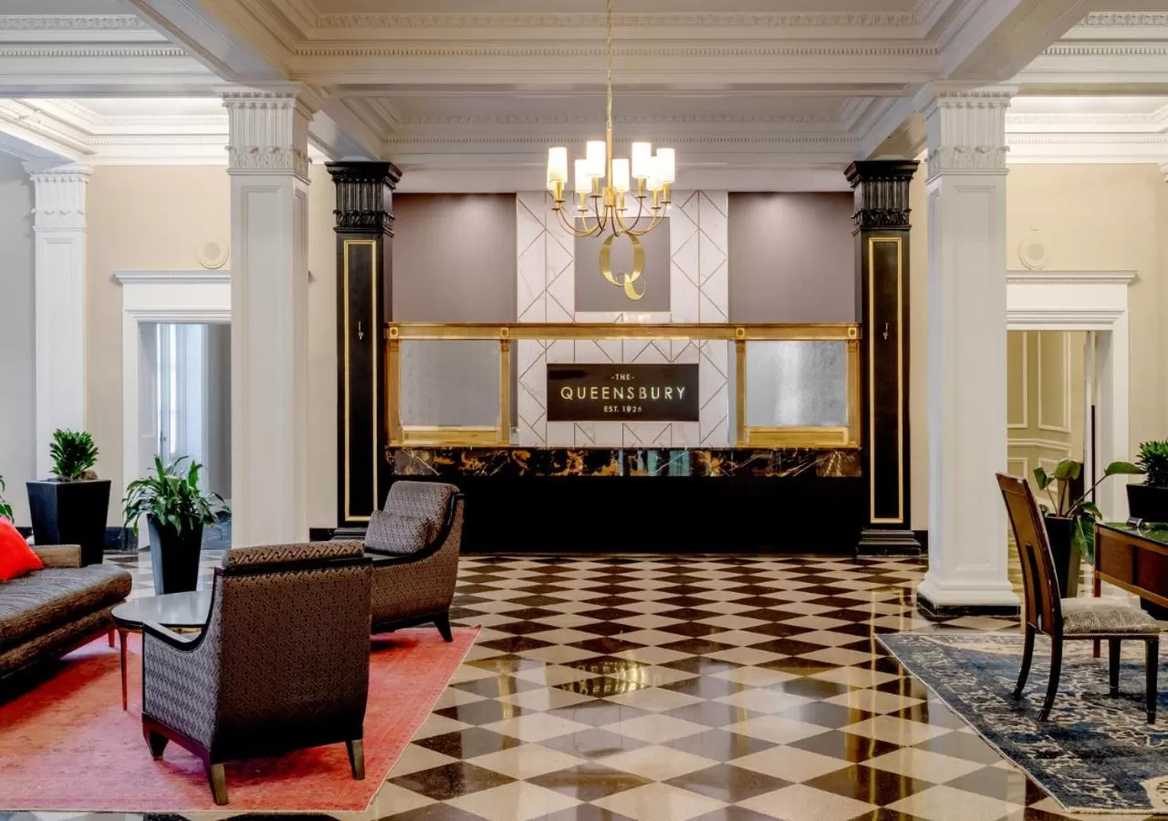 Lobby or reception in The Queensbury Hotel