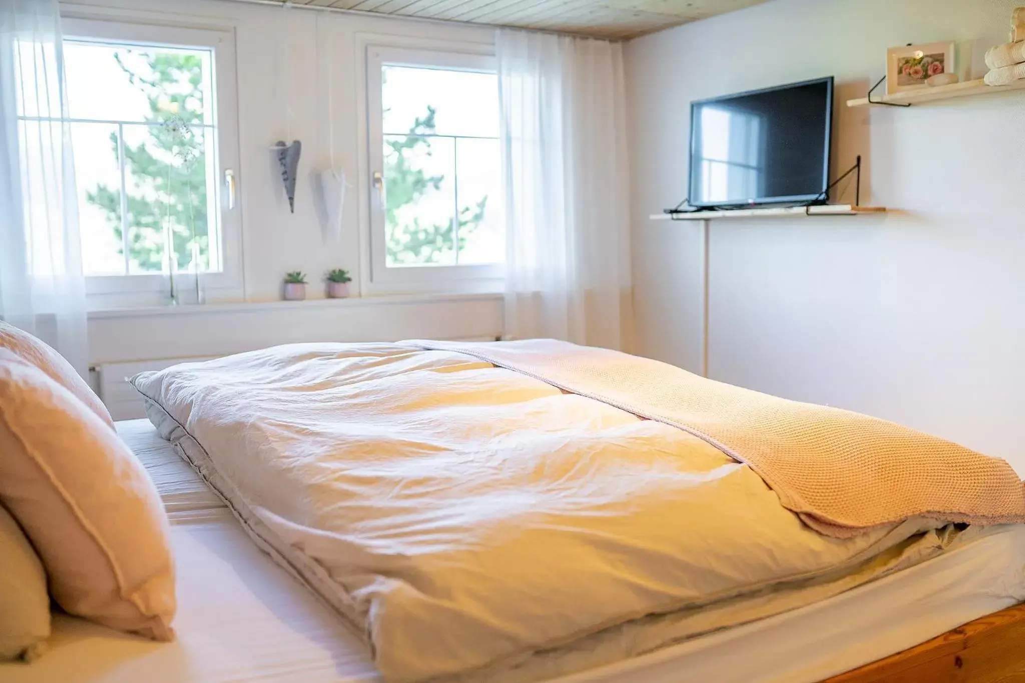 Bedroom, Bed in Gästehaus Aemisegg