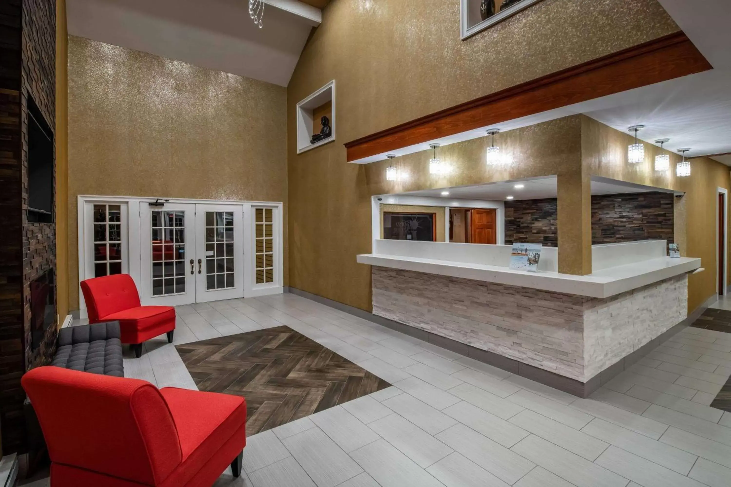 Lobby or reception in Ramada by Wyndham Groton Mystic Lobby or reception in Ramada by Wyndham Groton Mystic