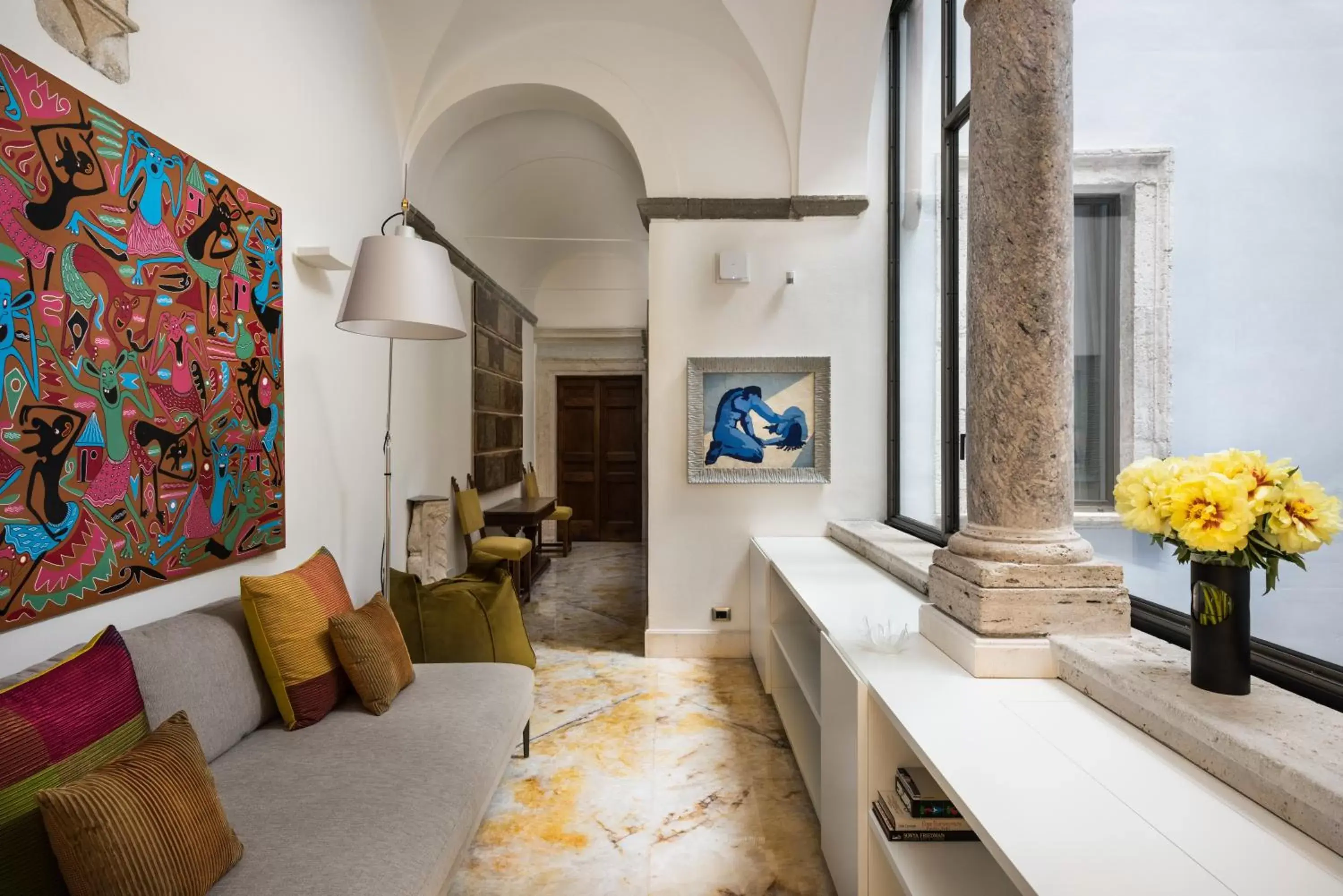 Living room, Seating Area in Palazzo Delle Pietre - Luxury Apartments