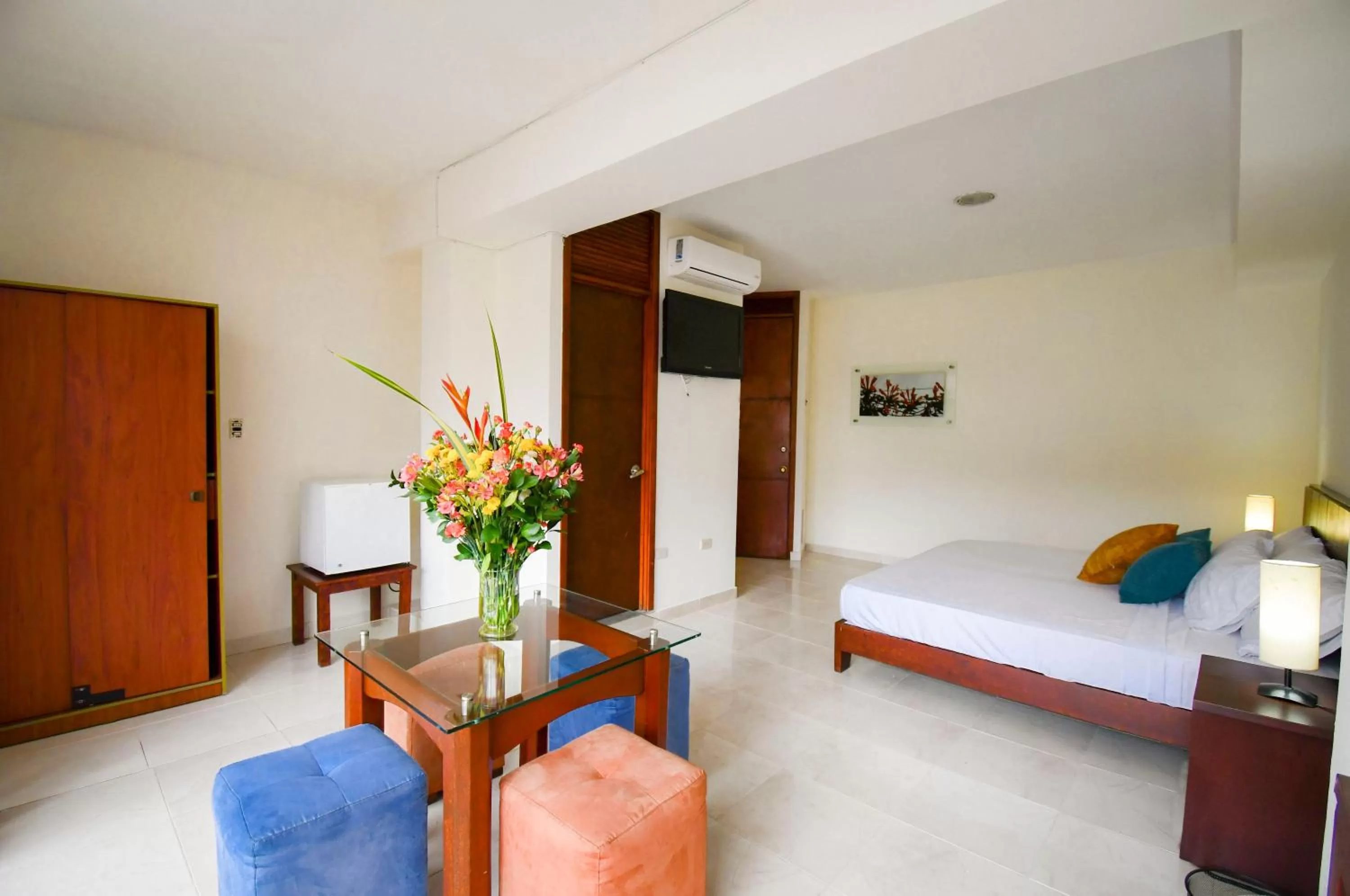 Bed in Hotel Mónaco Armenia