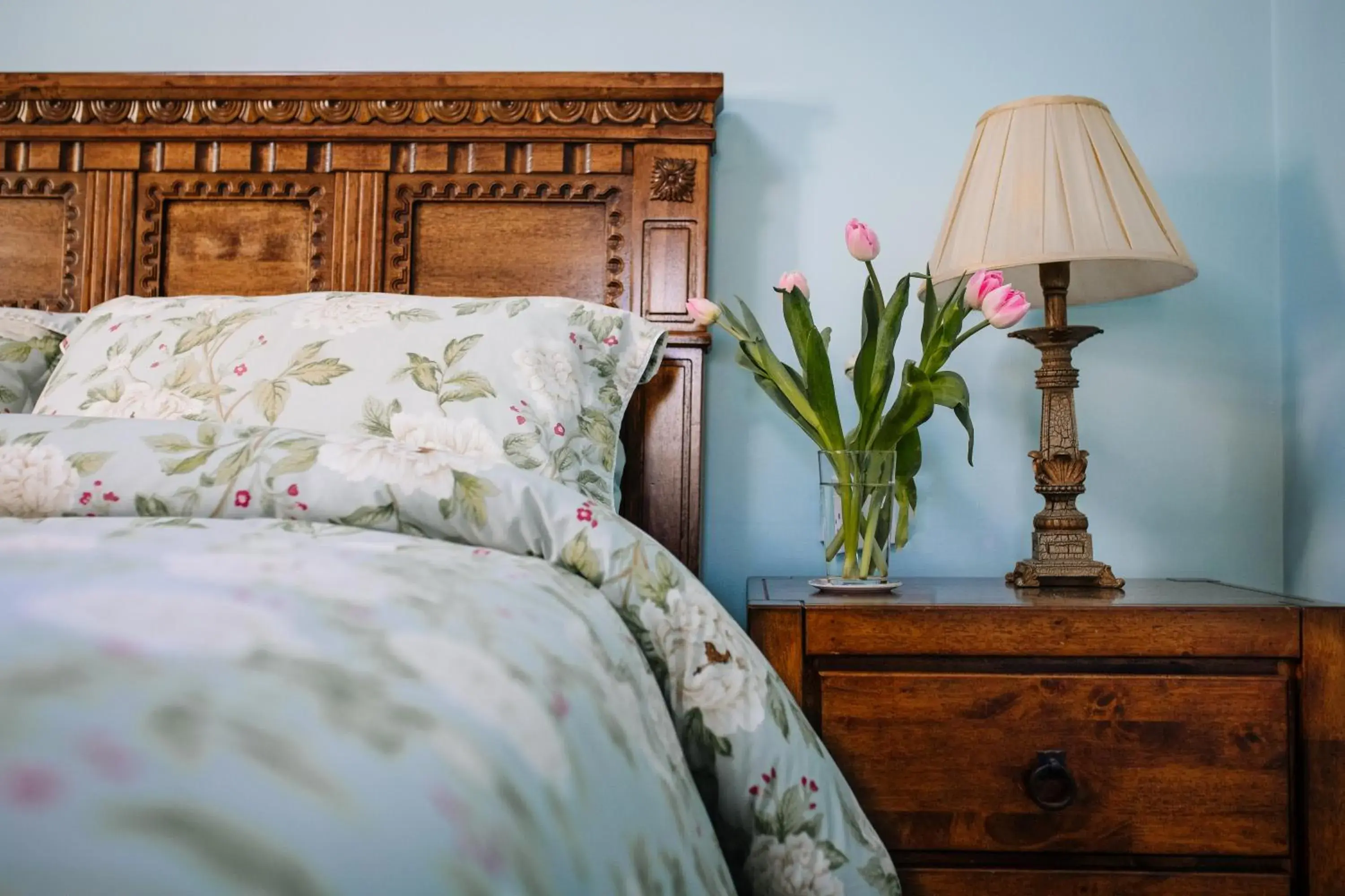 Bed in Brookhall Cottages